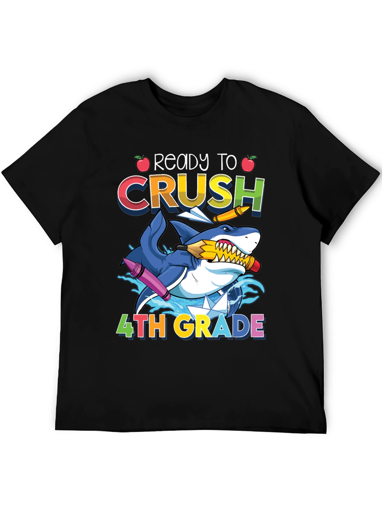 Ready to Crush 4th Grade Shark T-Shirt