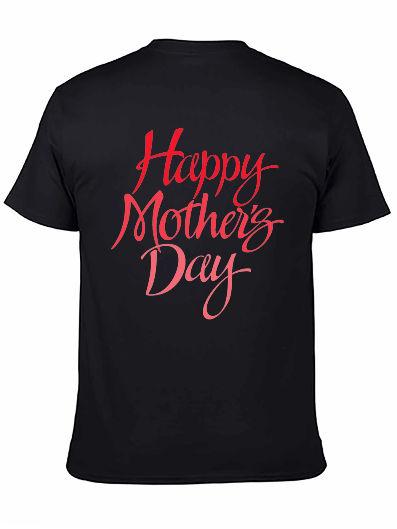 Happy Mothers Day T-Shirt - Black