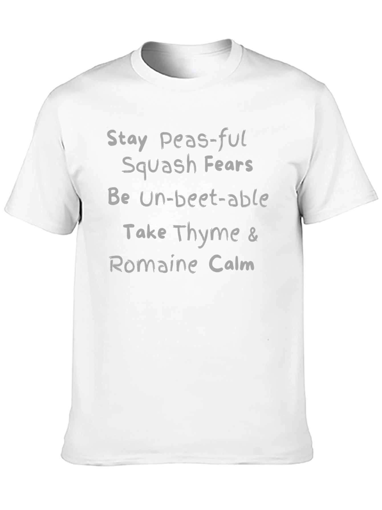 Stay Peas-ful Funny Food Pun T-Shirt