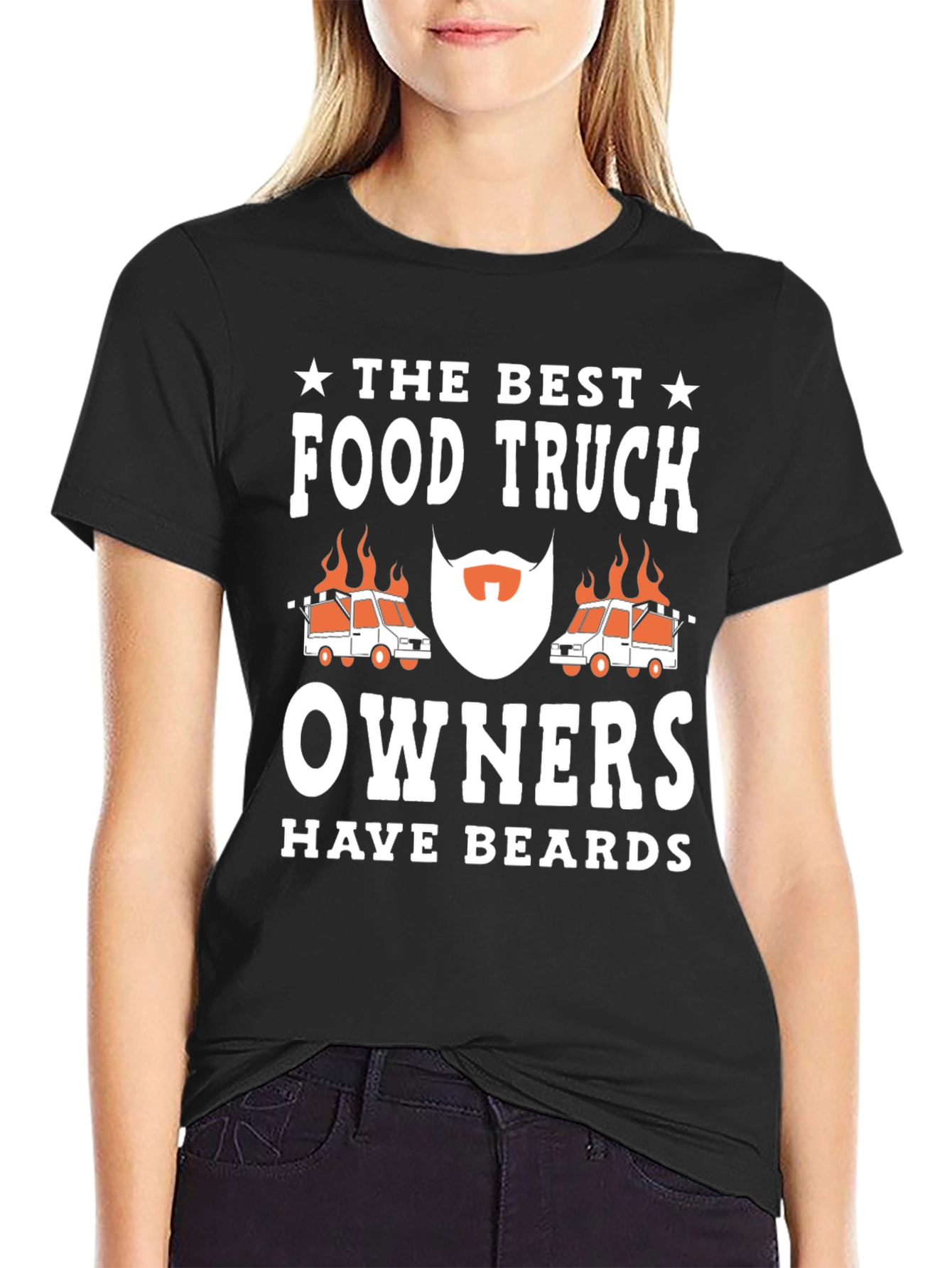 Food Truck Owner Beard Graphic T-Shirt