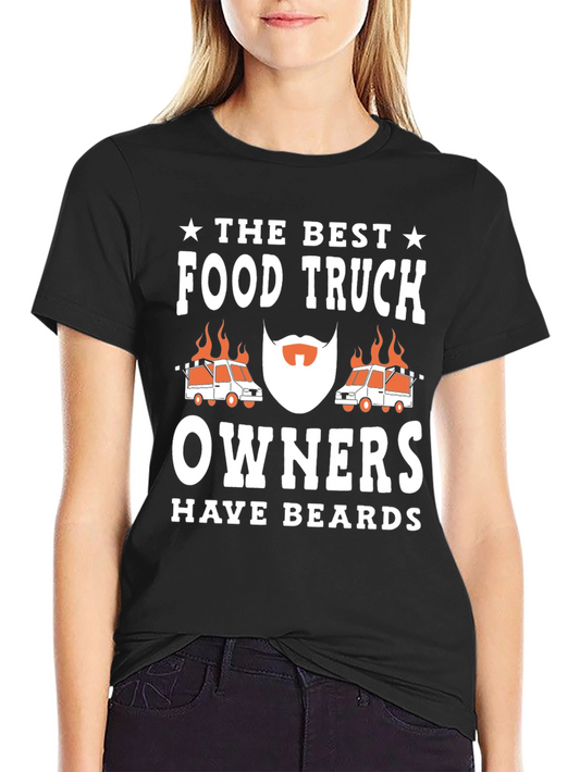Food Truck Owner Beard Graphic T-Shirt