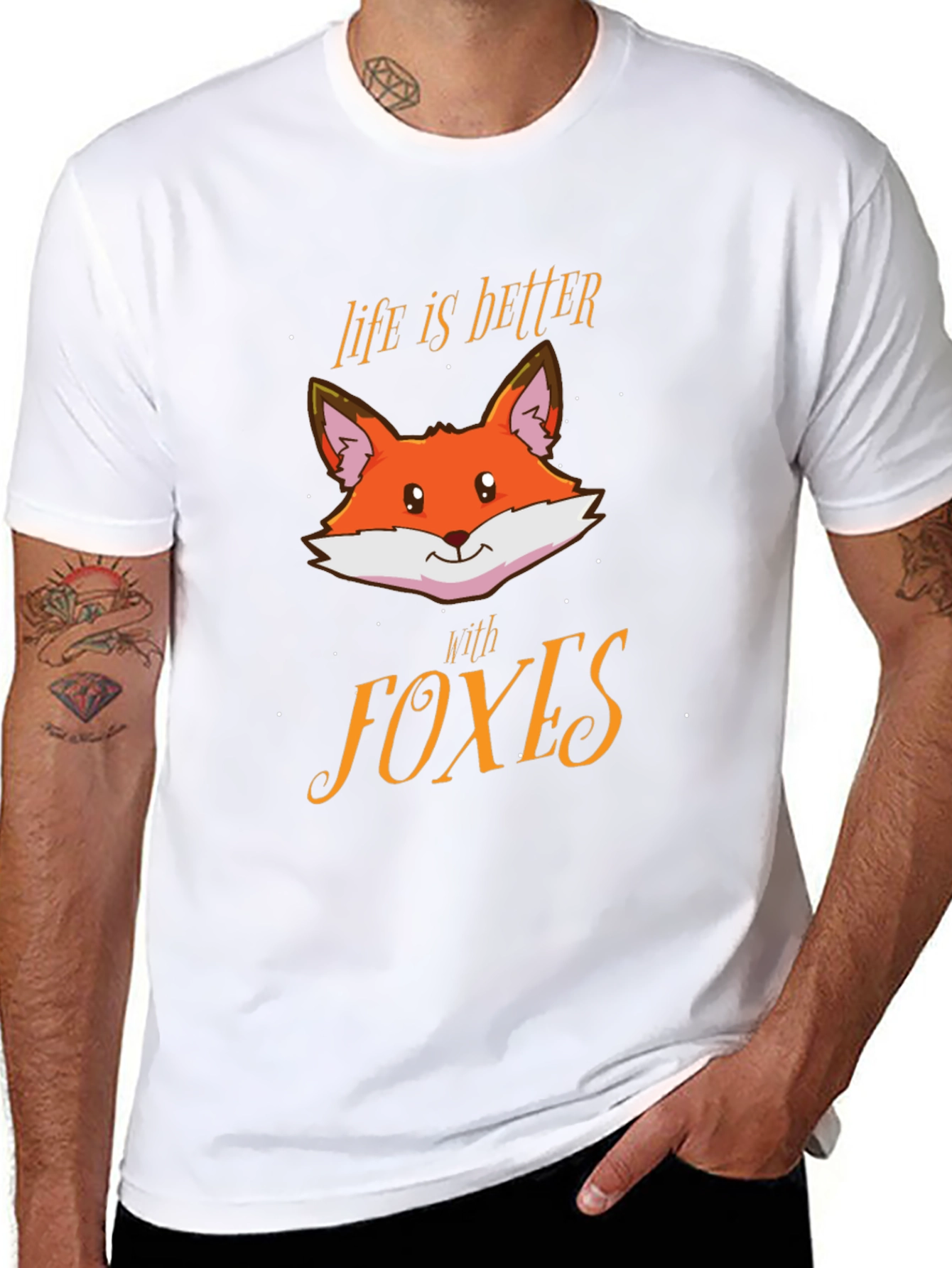 Life is Better with Foxes Graphic Tee