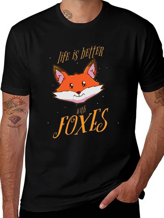 Life is Better with Foxes Graphic Tee