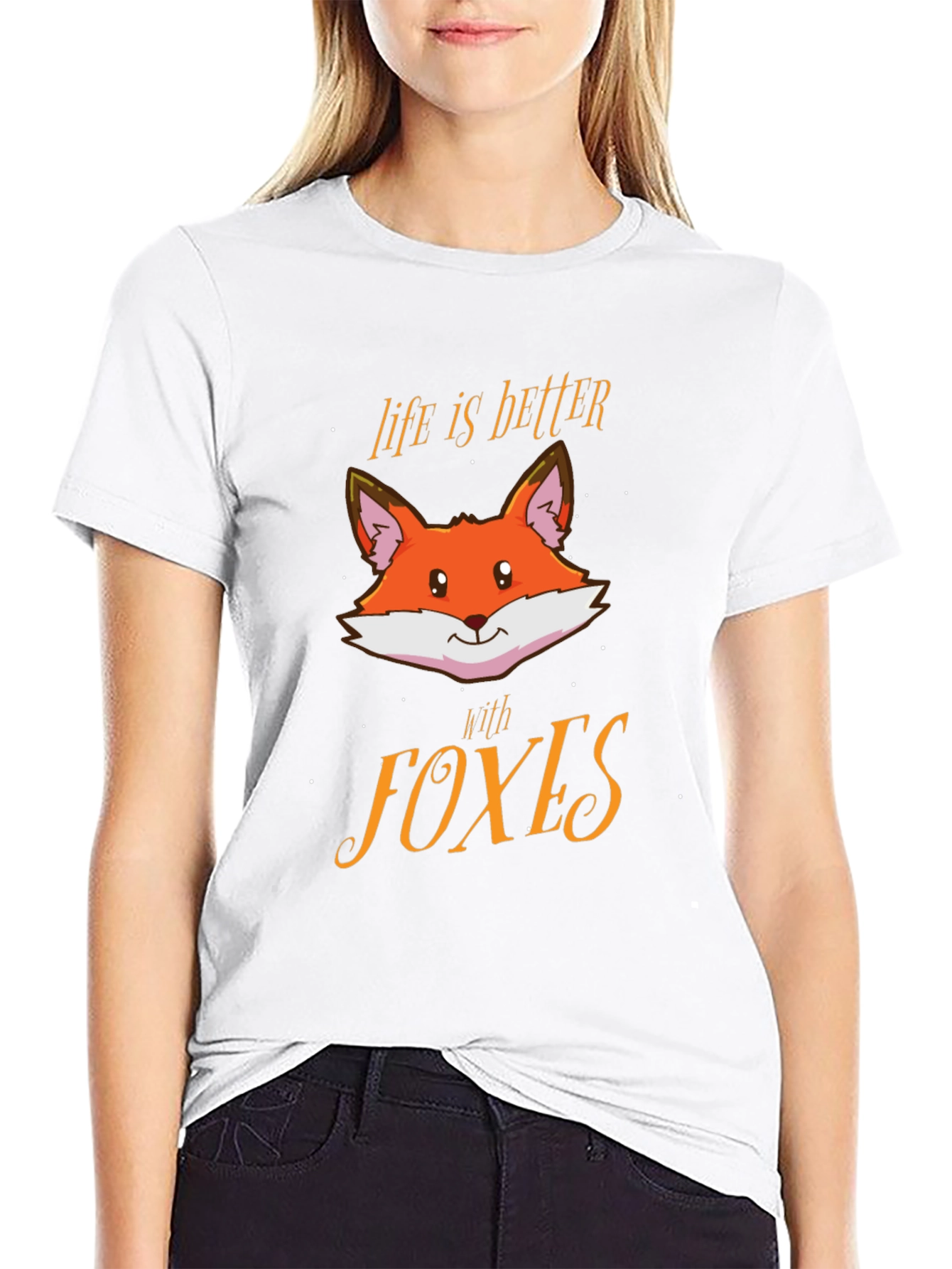 Life is Better with Foxes Graphic Tee
