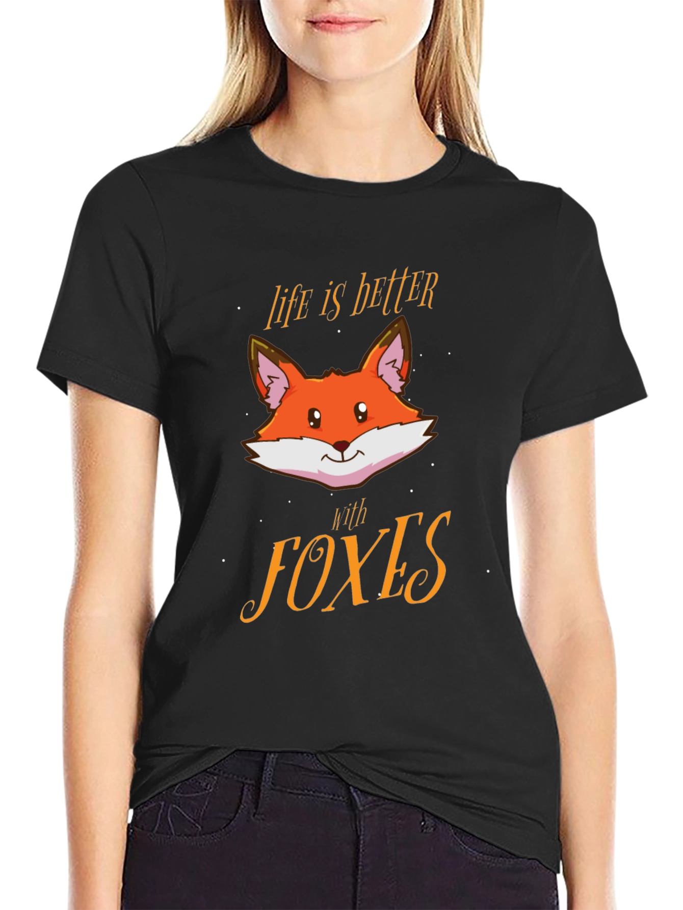 Life is Better with Foxes Graphic Tee