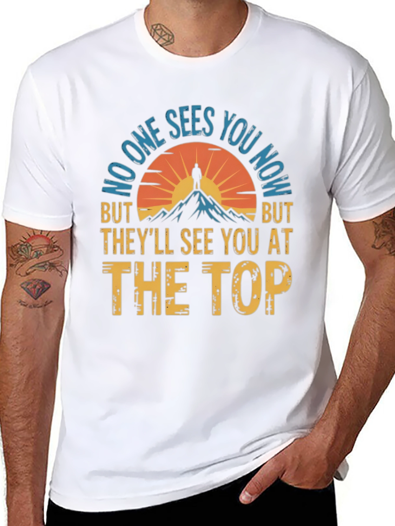 Motivational See You At The Top Graphic T-Shirt