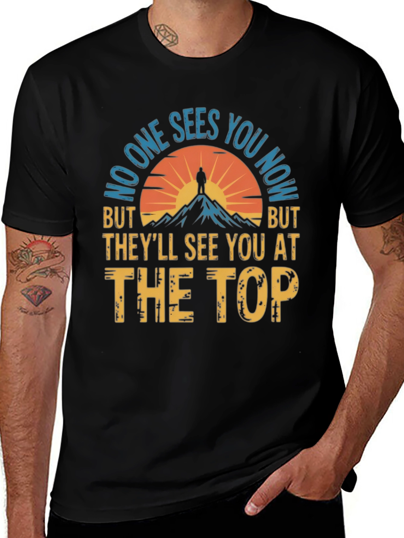 Motivational See You At The Top Graphic T-Shirt