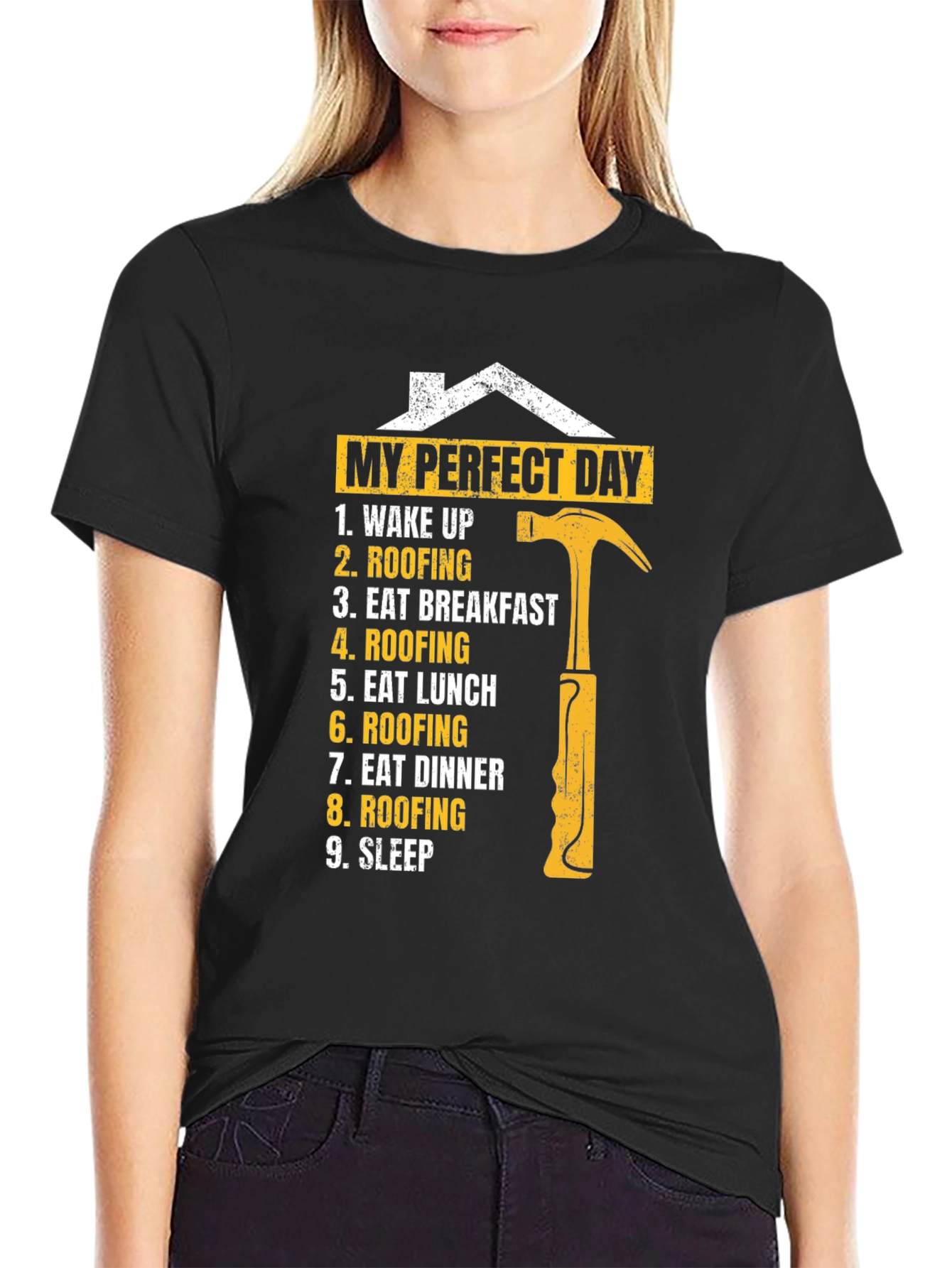 Roofers Perfect Day T-Shirt - Construction Worker Gift