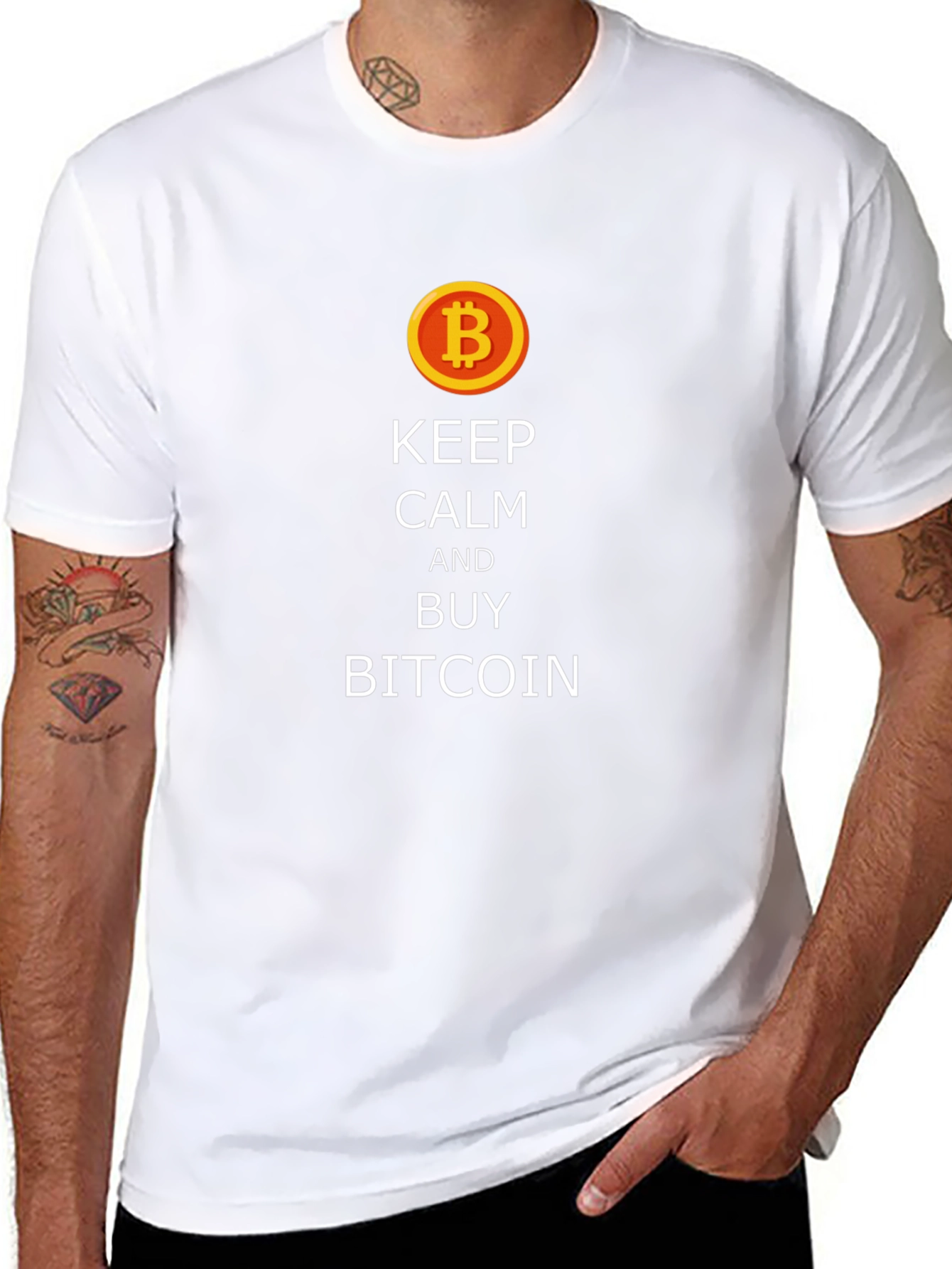 Keep Calm & Buy Bitcoin T-Shirt - Crypto Tee