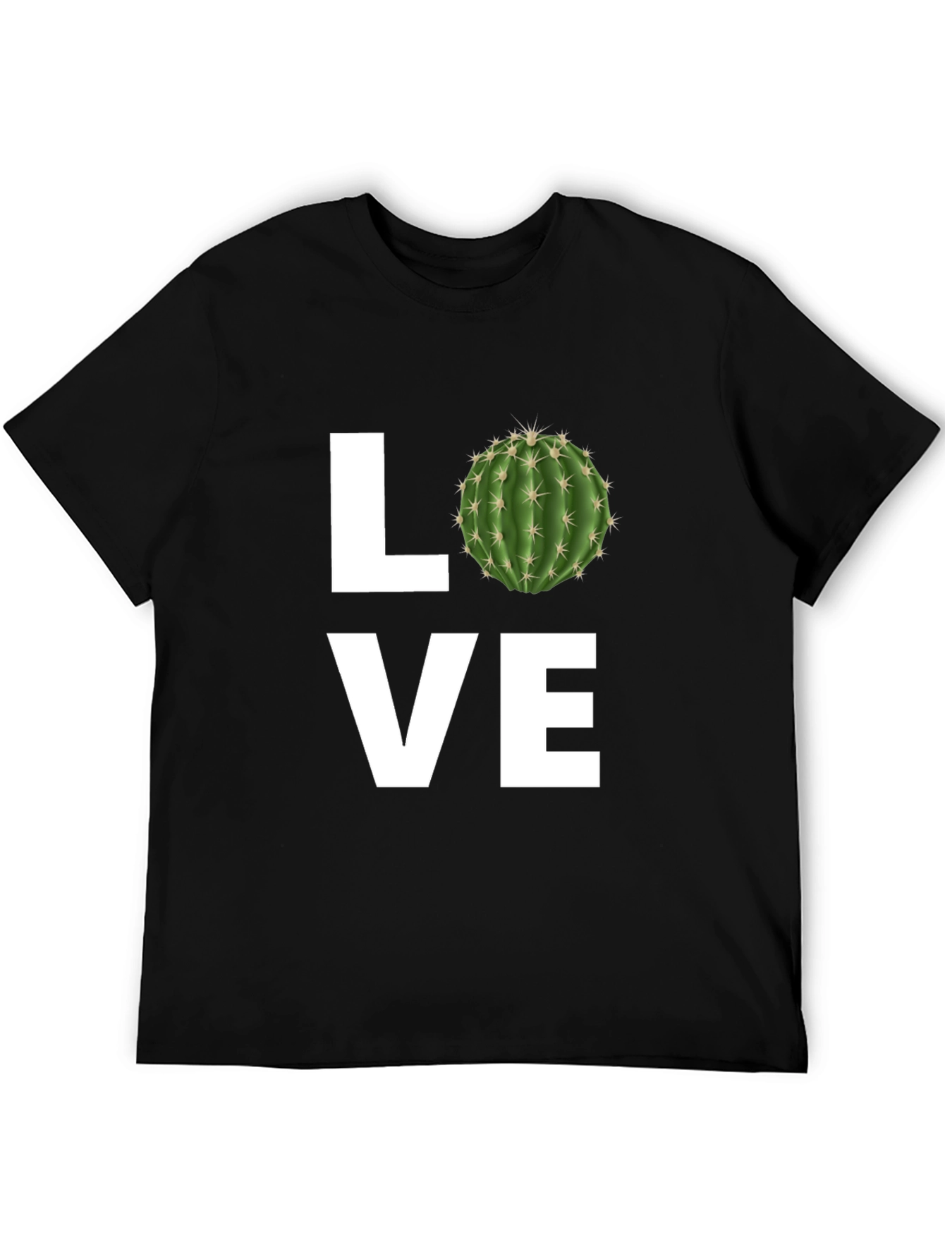 Cactus Love Graphic Tee - Black