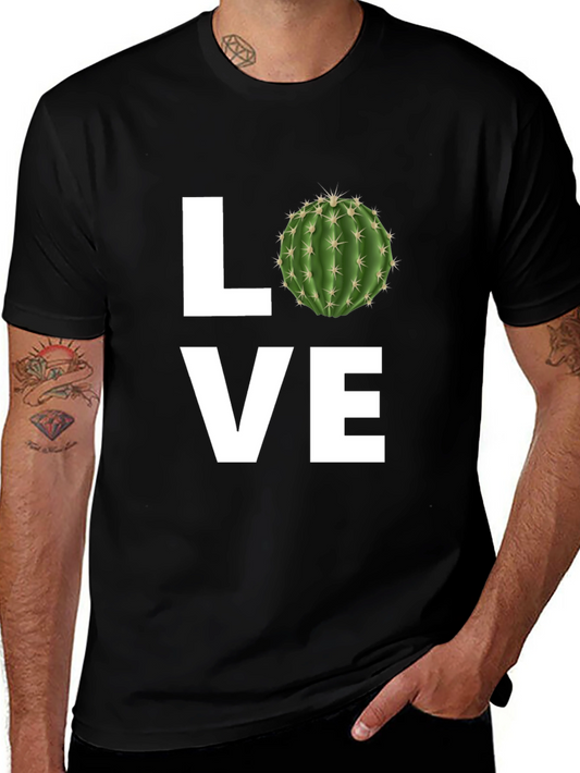 Cactus Love Graphic Tee - Black