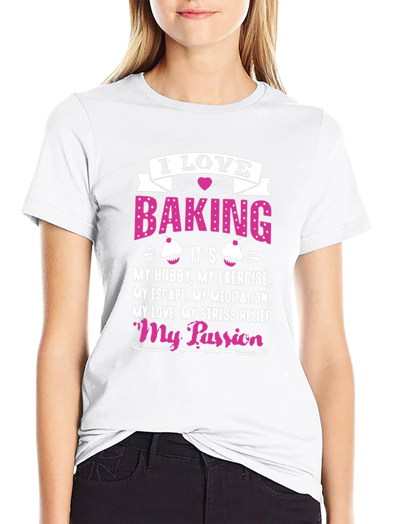 I Love Baking Black T-Shirt