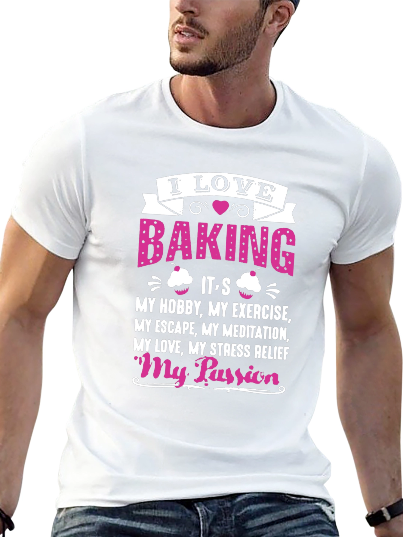 I Love Baking Black T-Shirt