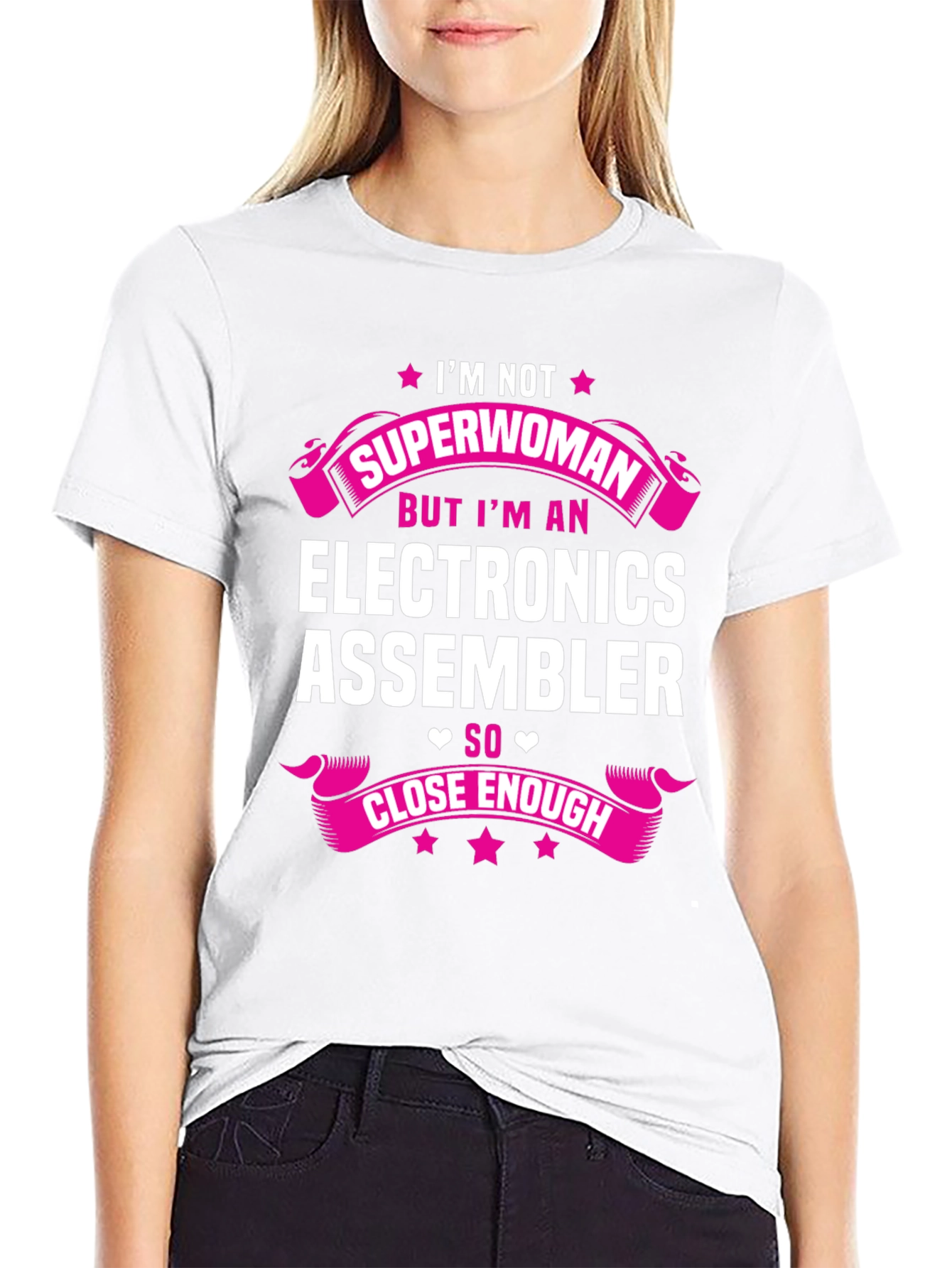 Electronics Assembler T-Shirt - Not Superwoman Funny Gift