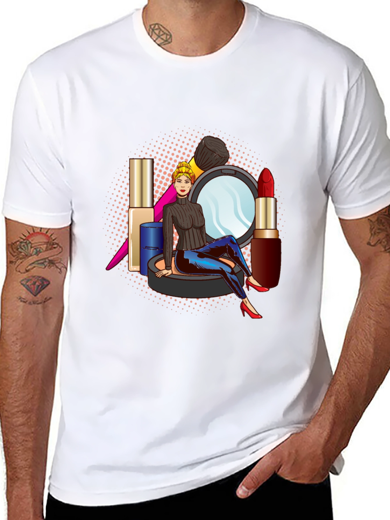 Makeup Girl Graphic Tee