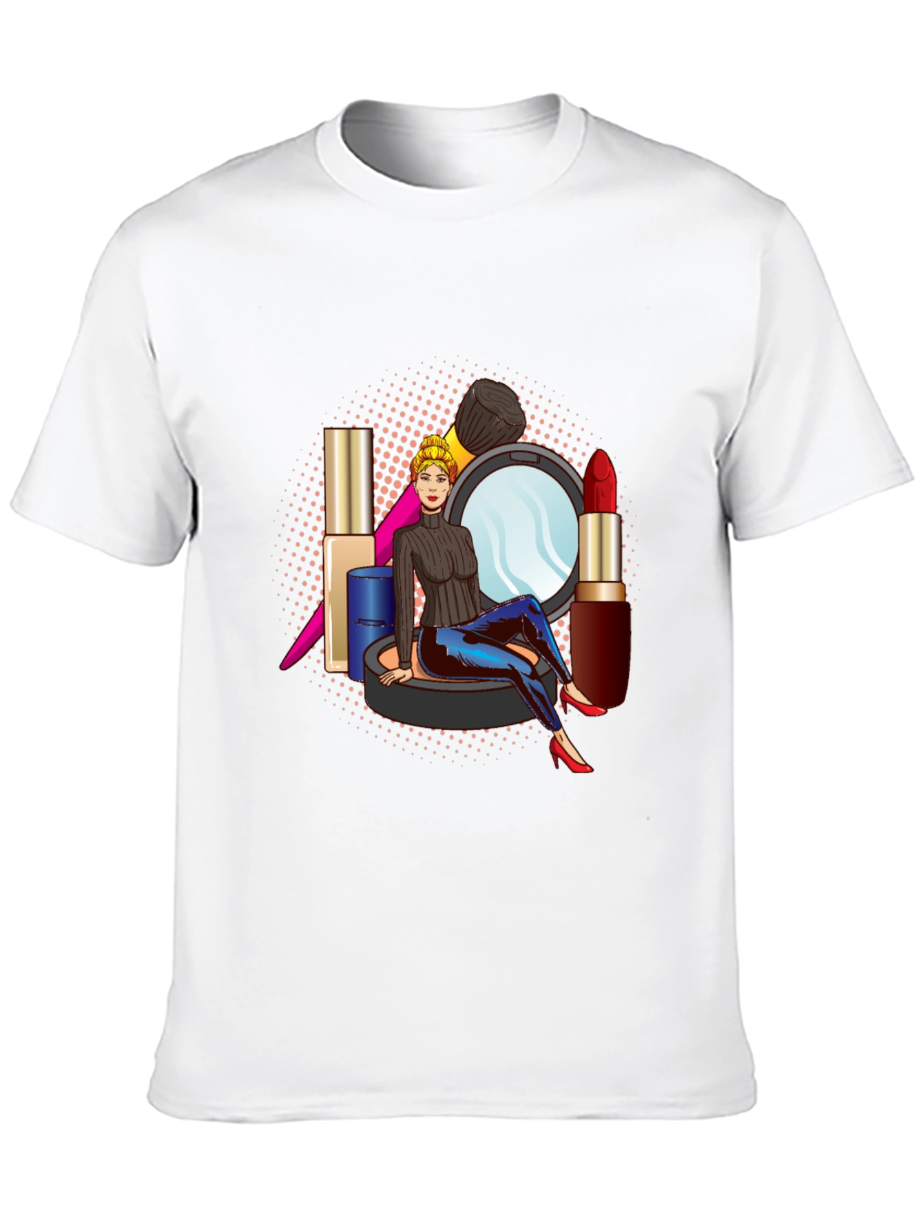 Makeup Girl Graphic Tee