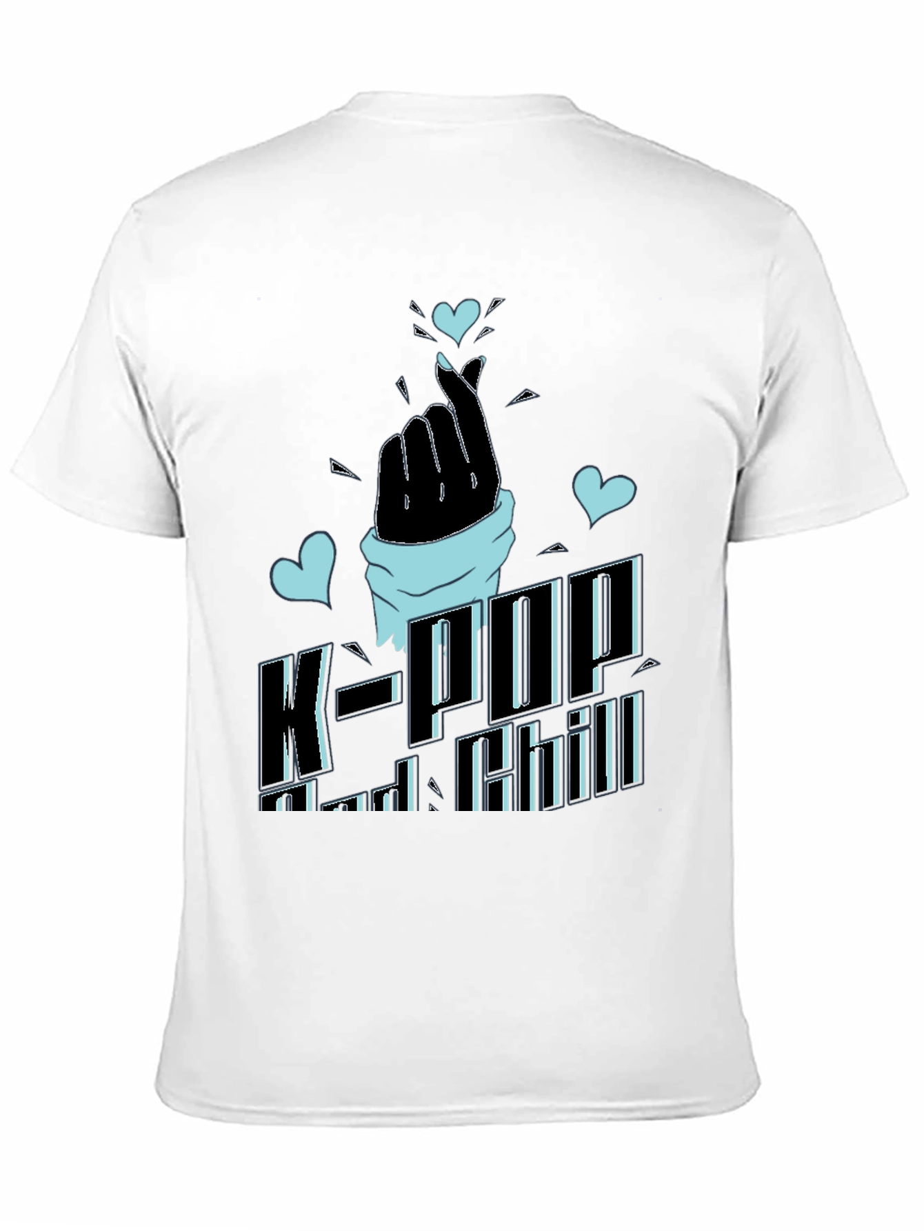 K-Pop and Chill Black T-Shirt