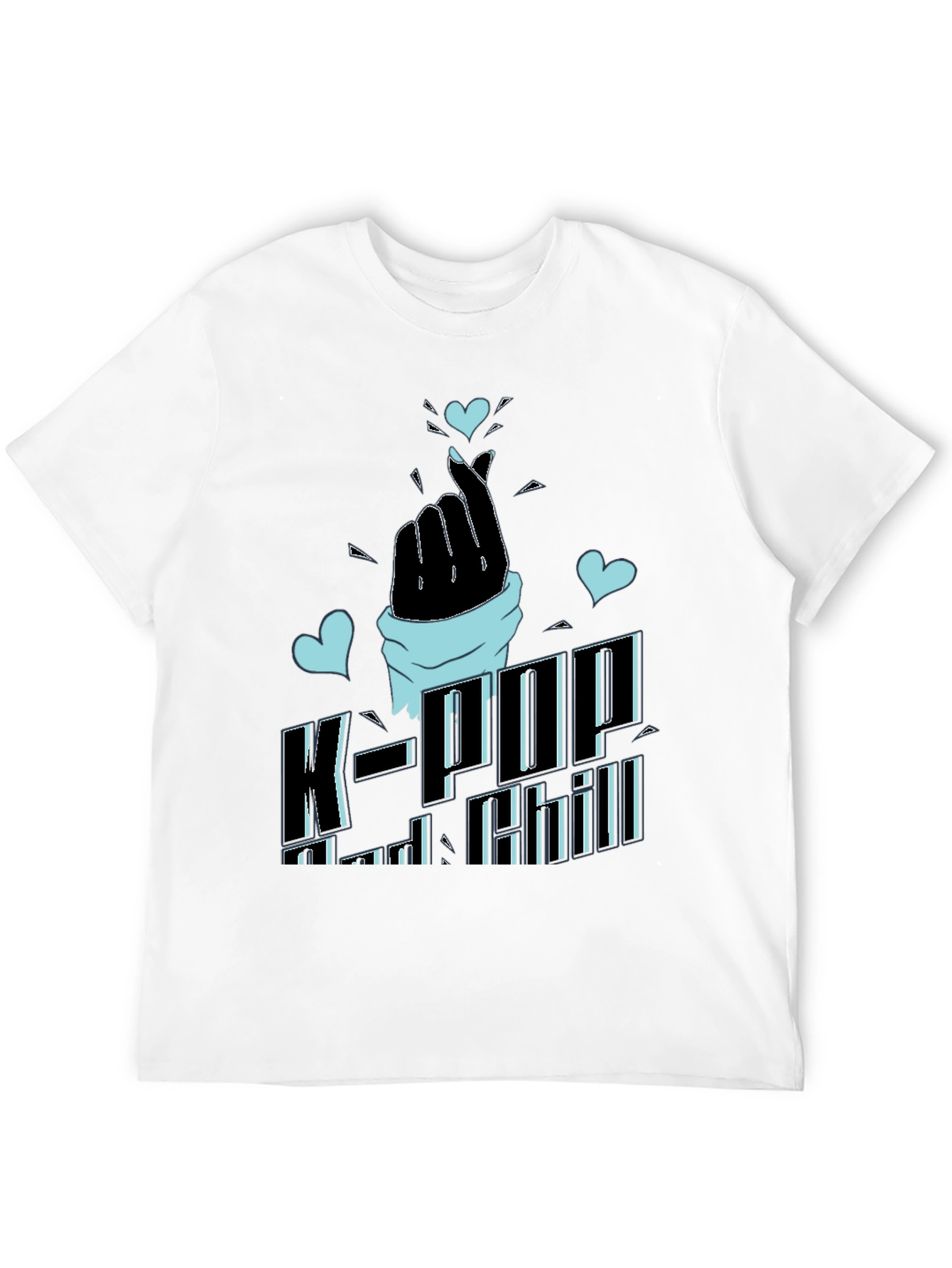 K-Pop and Chill Black T-Shirt
