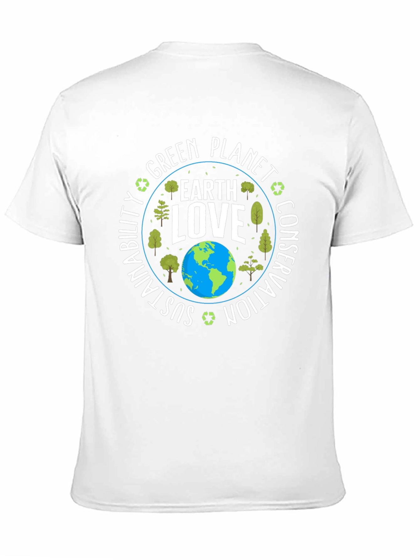 Earth Love Graphic T-Shirt - Sustainable Planet Tee