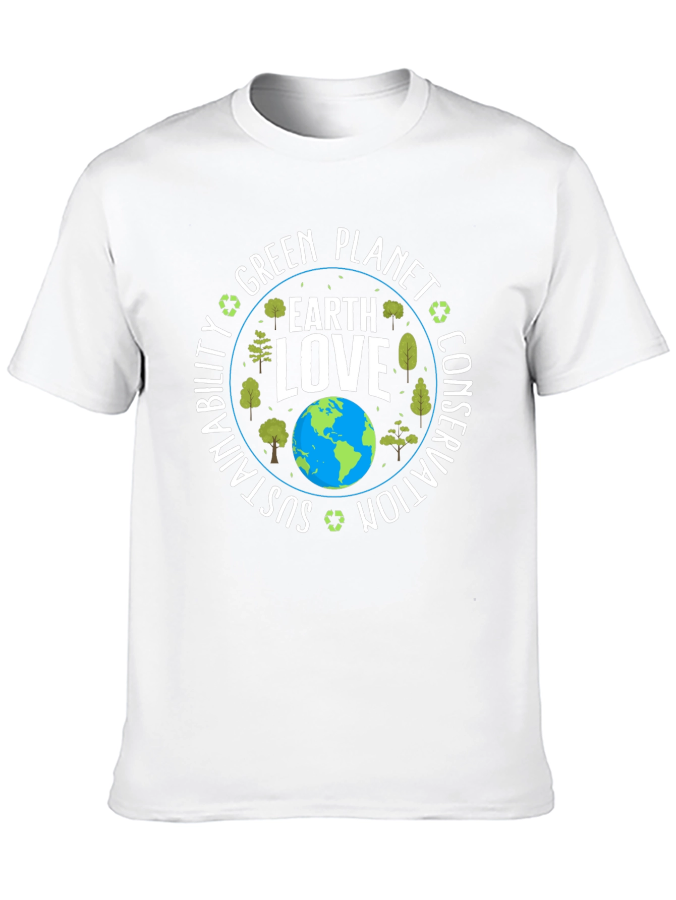 Earth Love Graphic T-Shirt - Sustainable Planet Tee
