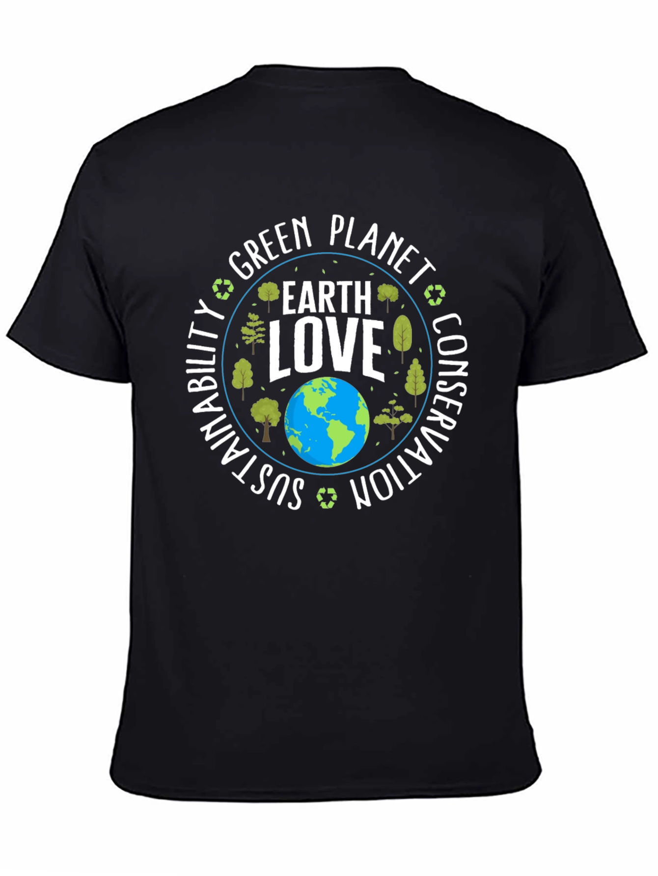 Earth Love Graphic T-Shirt - Sustainable Planet Tee