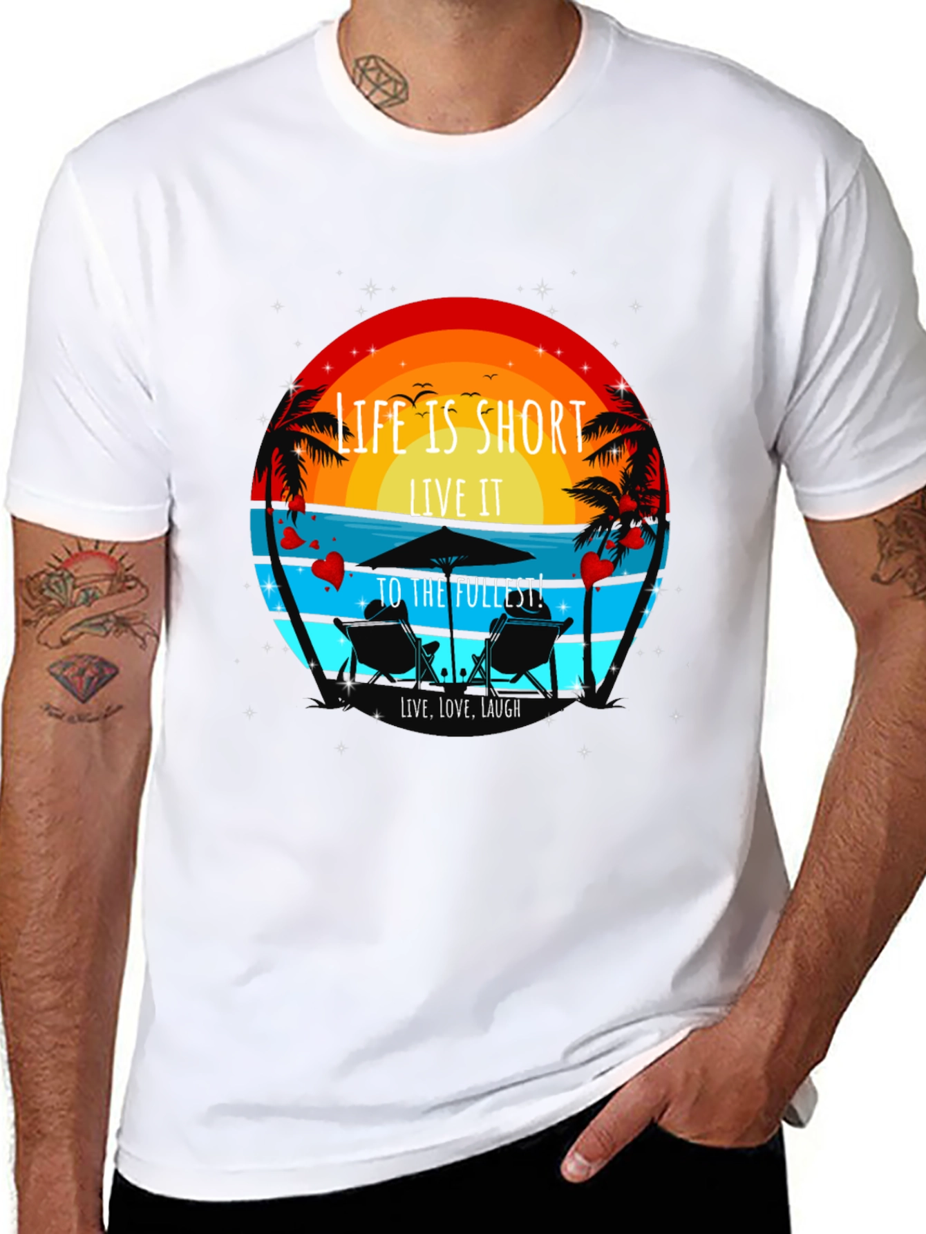 Life is Short T-Shirt - Beach Theme