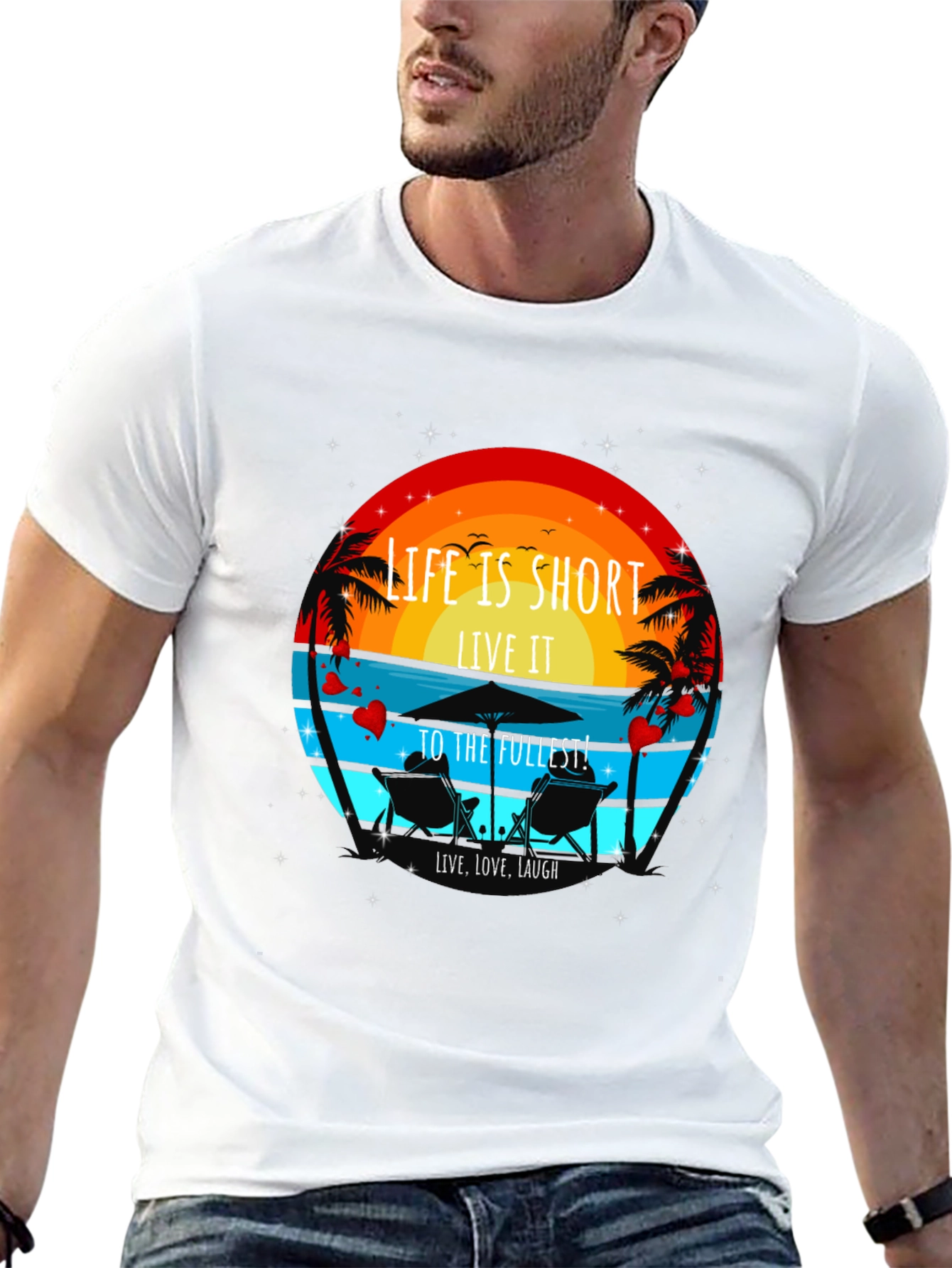Life is Short T-Shirt - Beach Theme