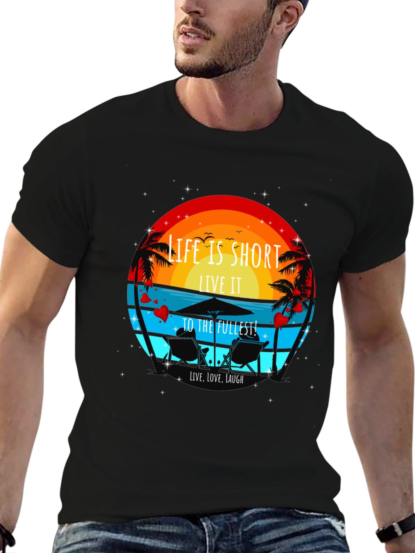 Life is Short T-Shirt - Beach Theme
