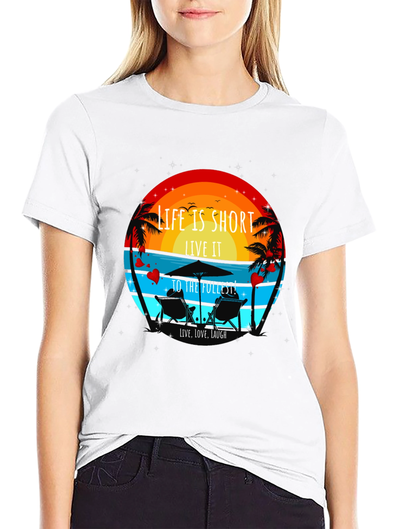 Life is Short T-Shirt - Beach Theme