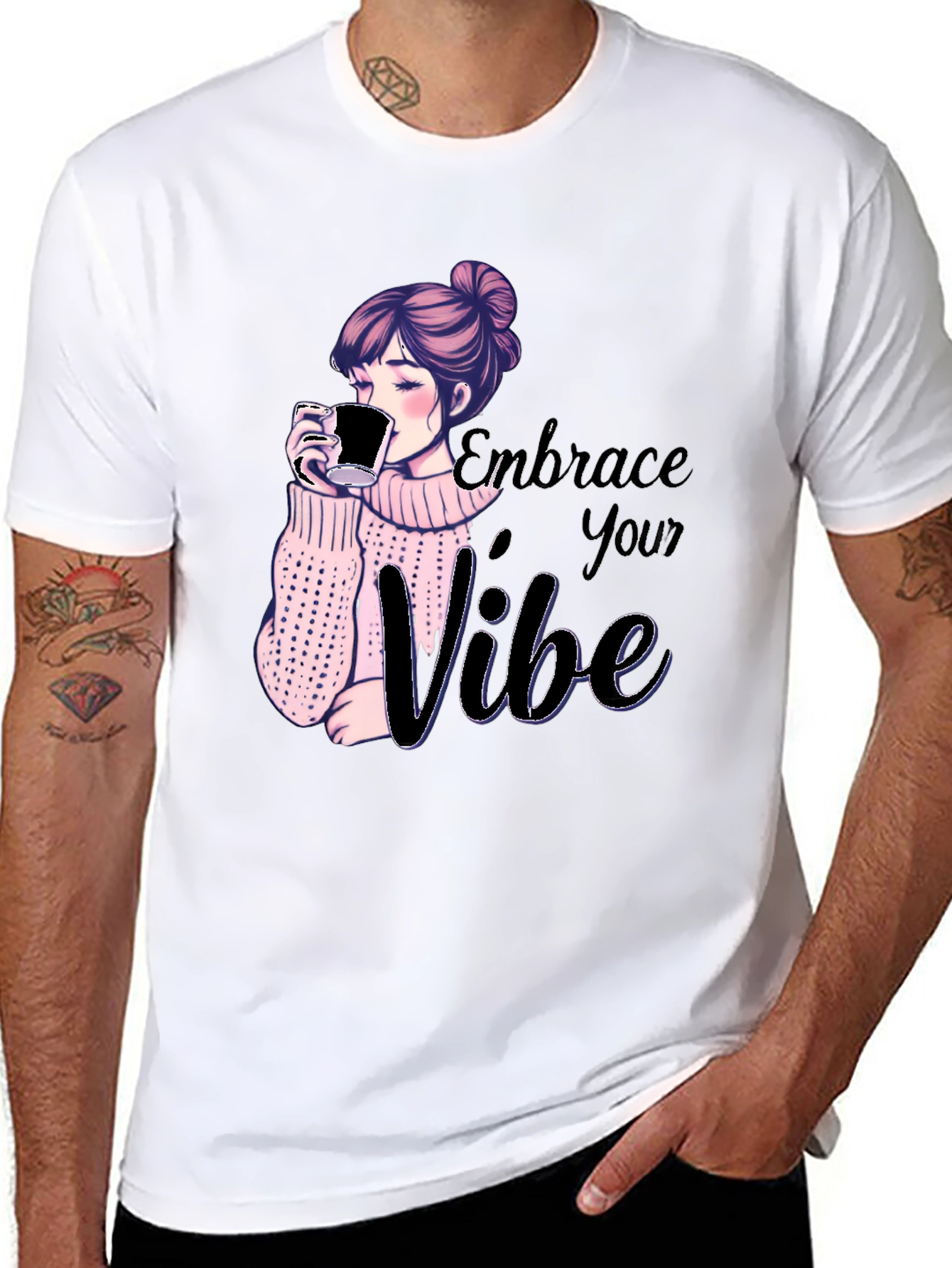 Embrace Your Vibe Graphic Tee - Stylish & Comfy