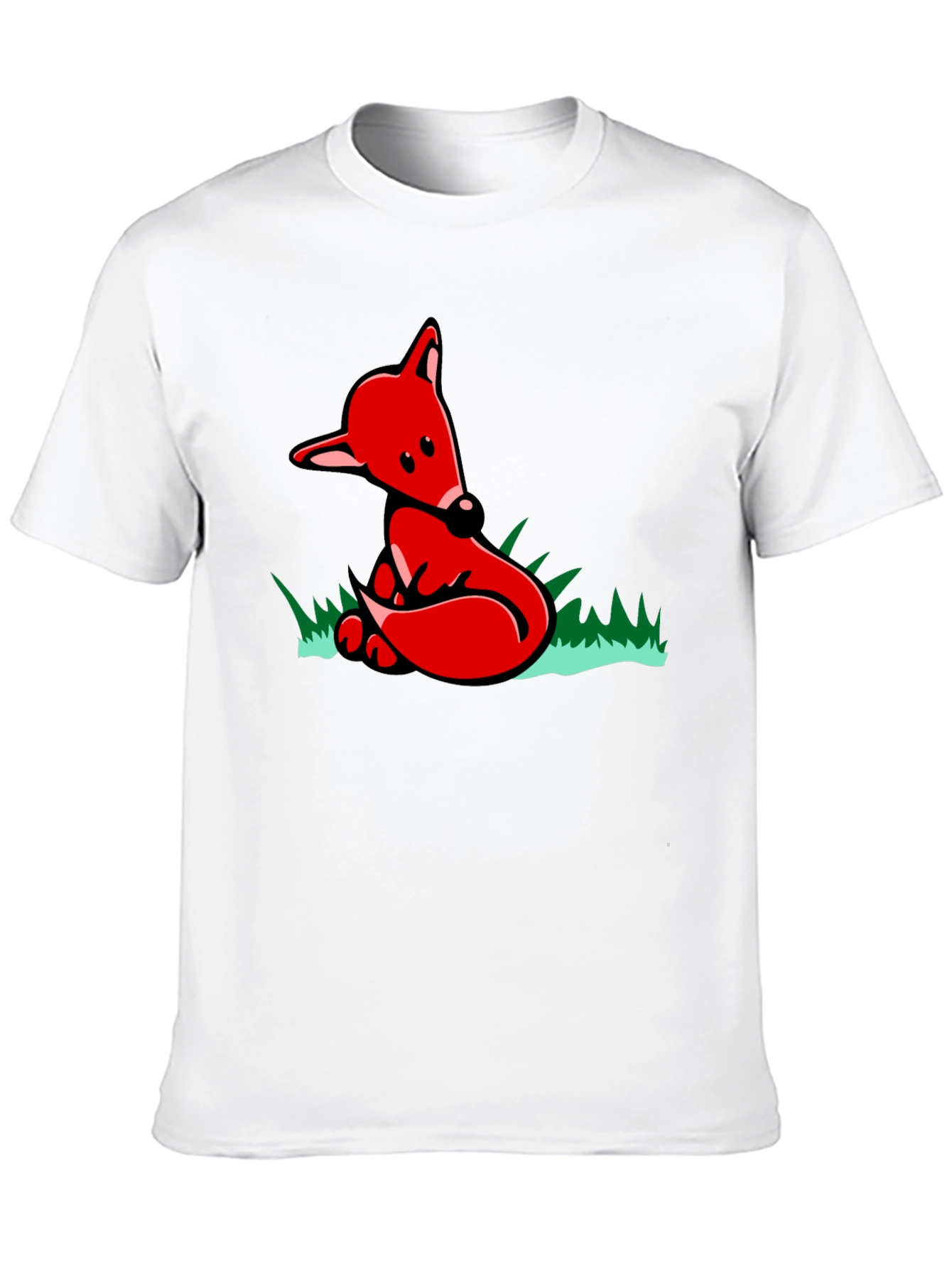 Fox Graphic T-Shirt - Black Cotton Tee