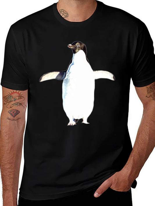 Penguin Graphic Tee - Black Unisex T-Shirt