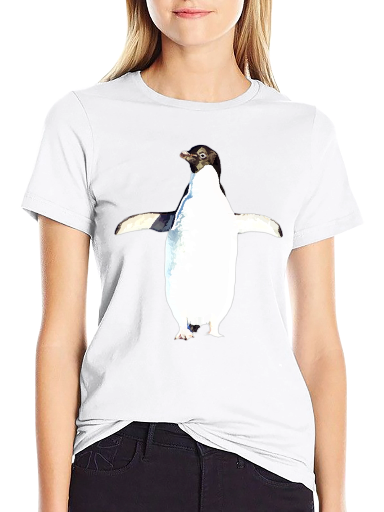 Penguin Graphic Tee - Black Unisex T-Shirt