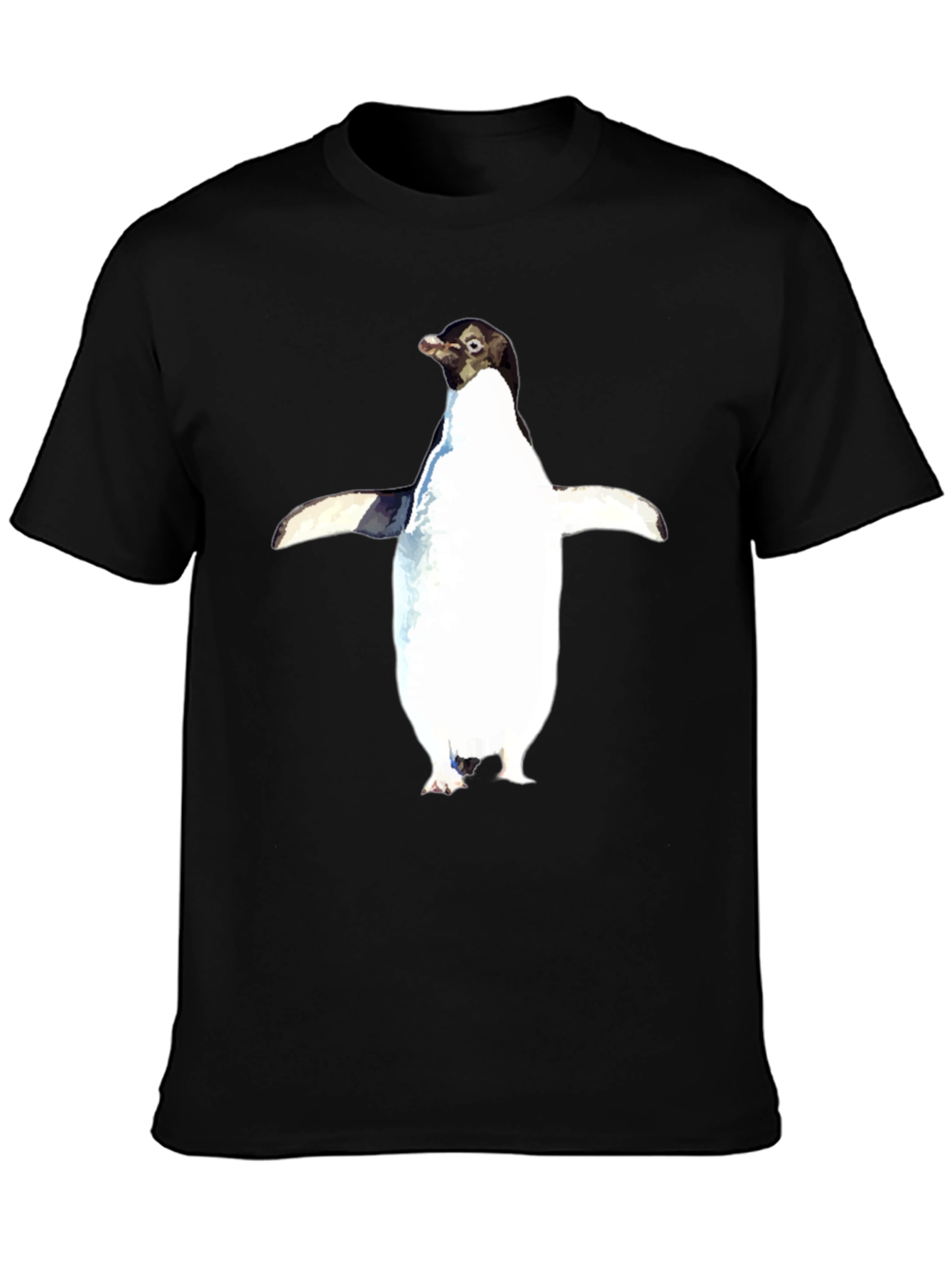 Penguin Graphic Tee - Black Unisex T-Shirt