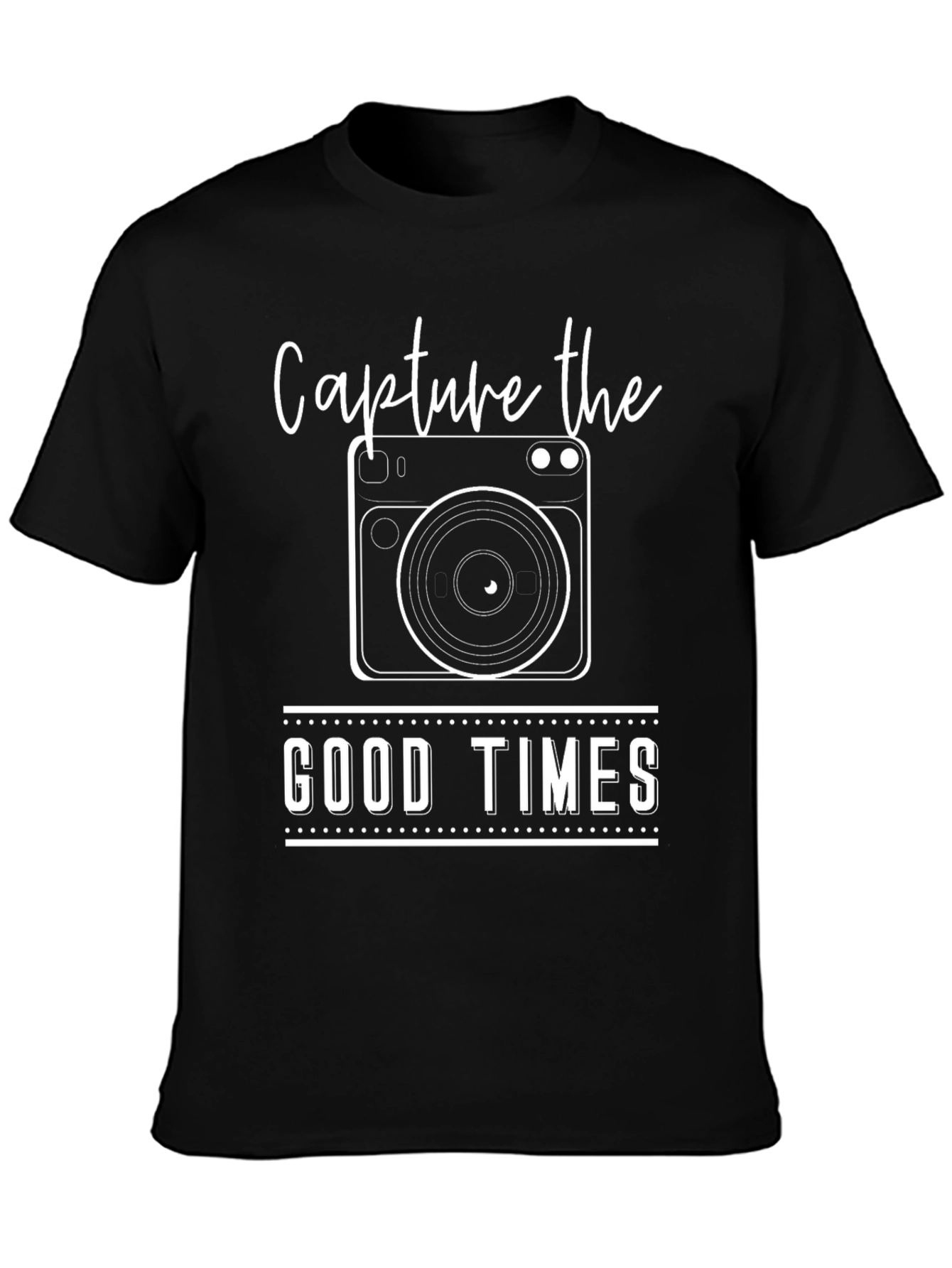 Capture the Good Times Black Graphic Tee