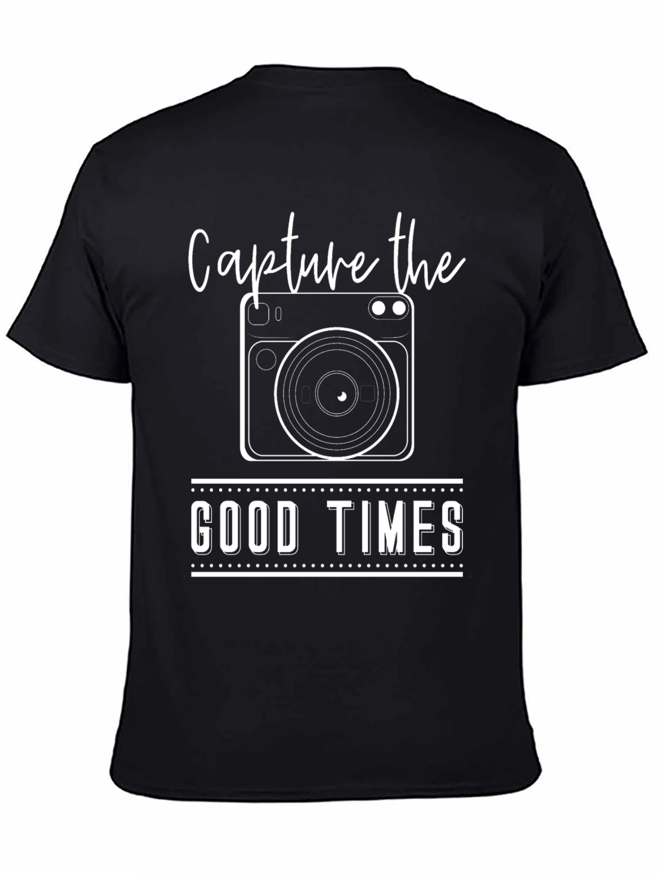 Capture the Good Times Black Graphic Tee