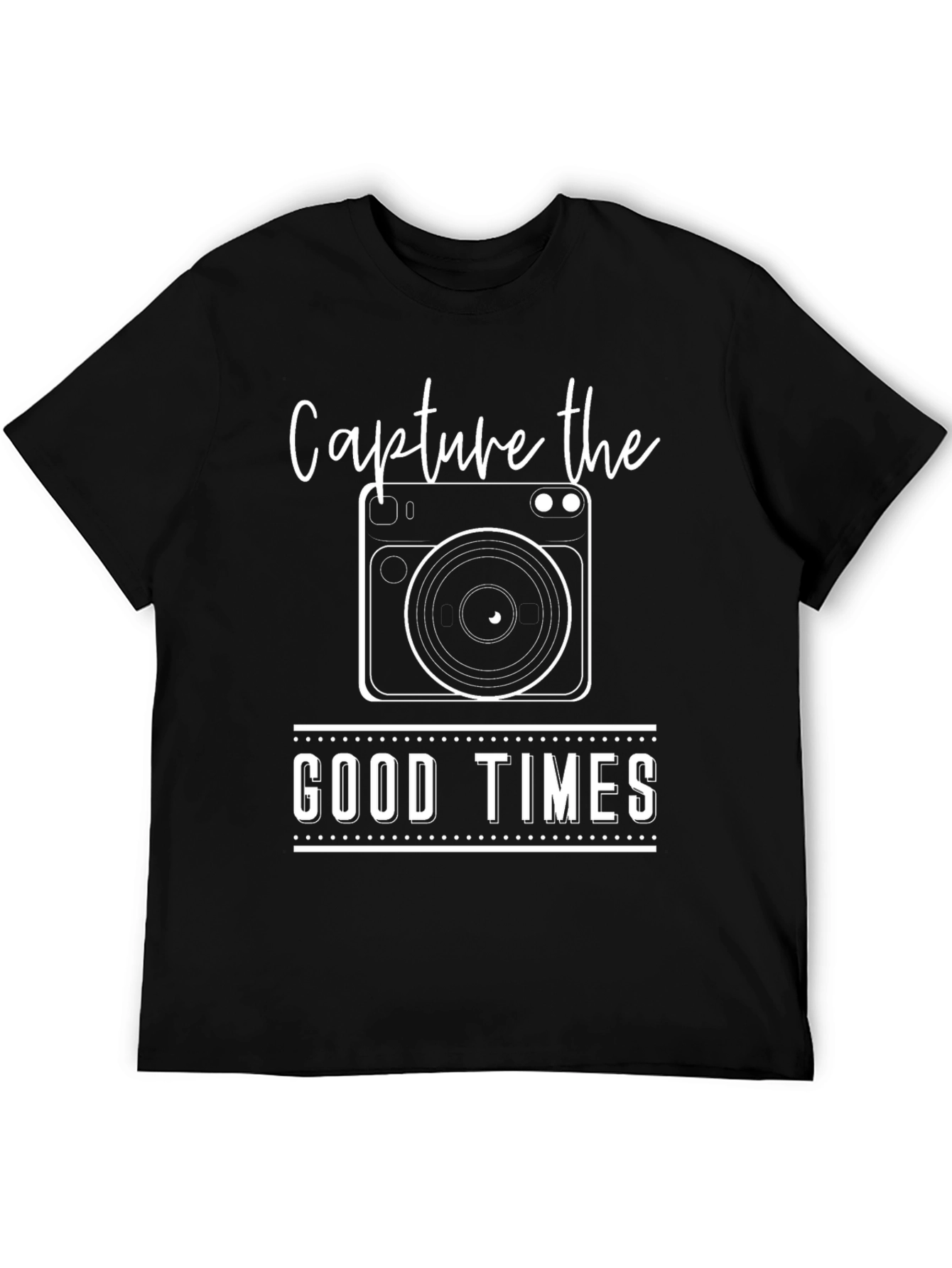 Capture the Good Times Black Graphic Tee