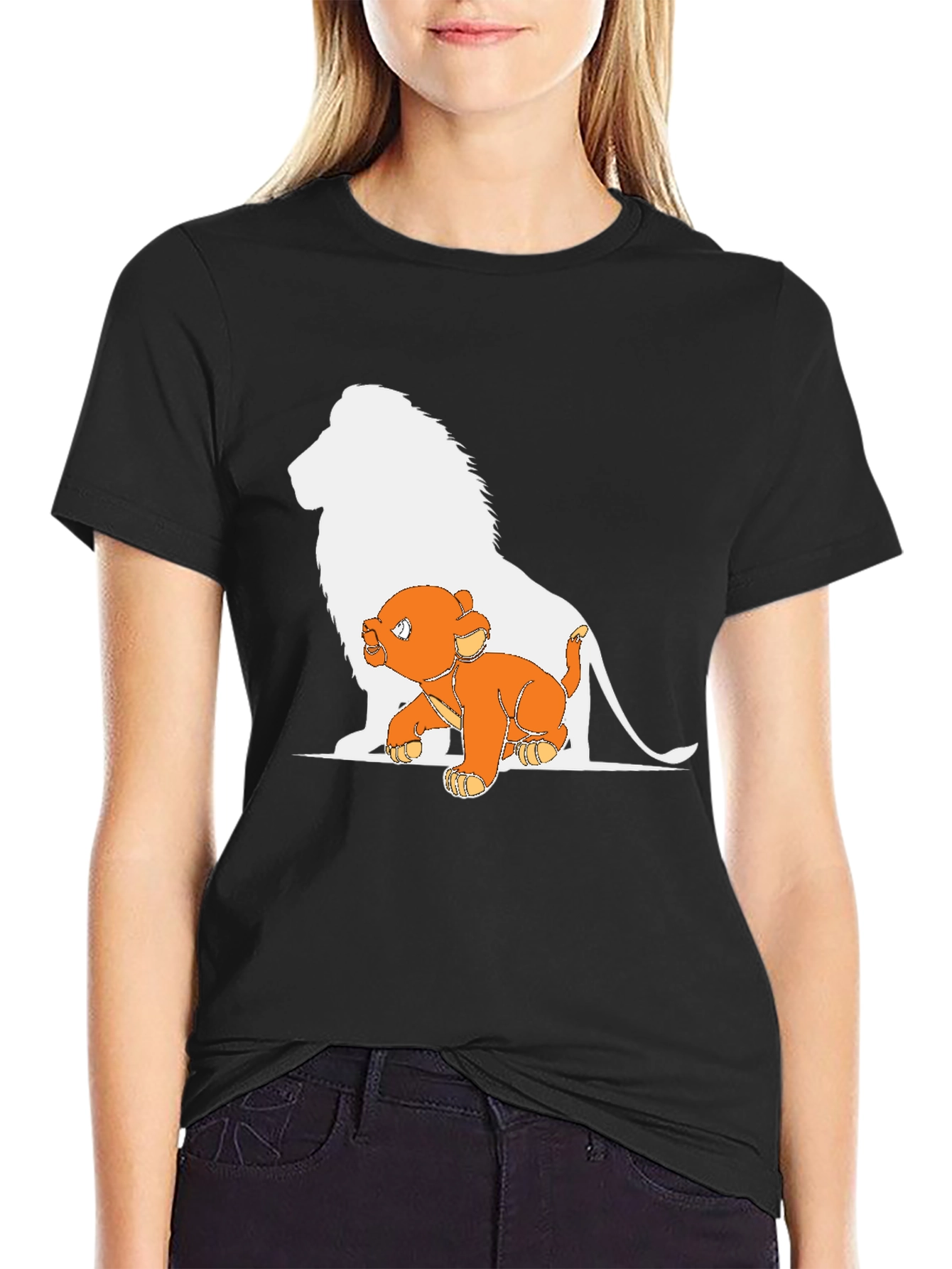 Lion King Graphic Tee - Black Cotton T-Shirt