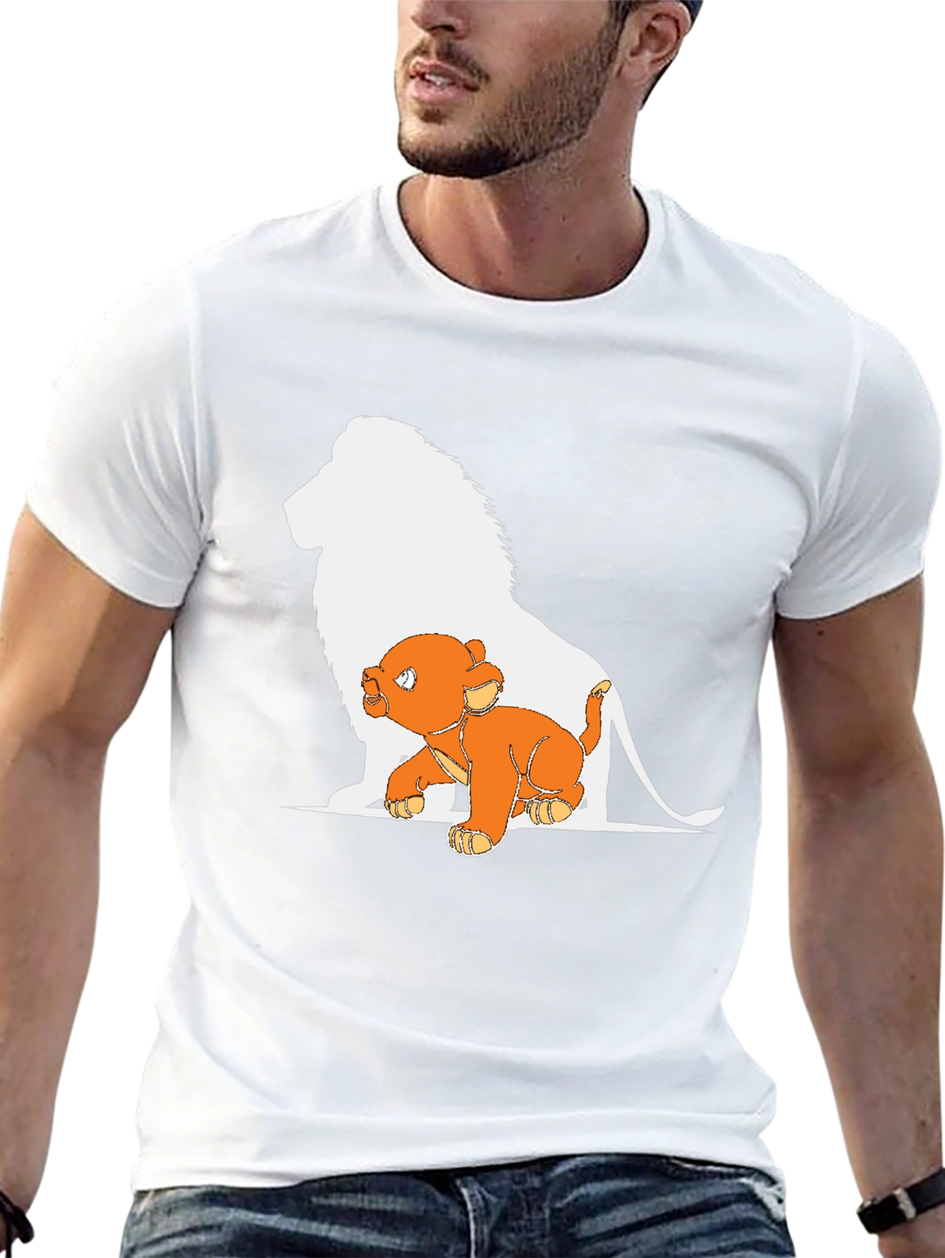Lion King Graphic Tee - Black Cotton T-Shirt
