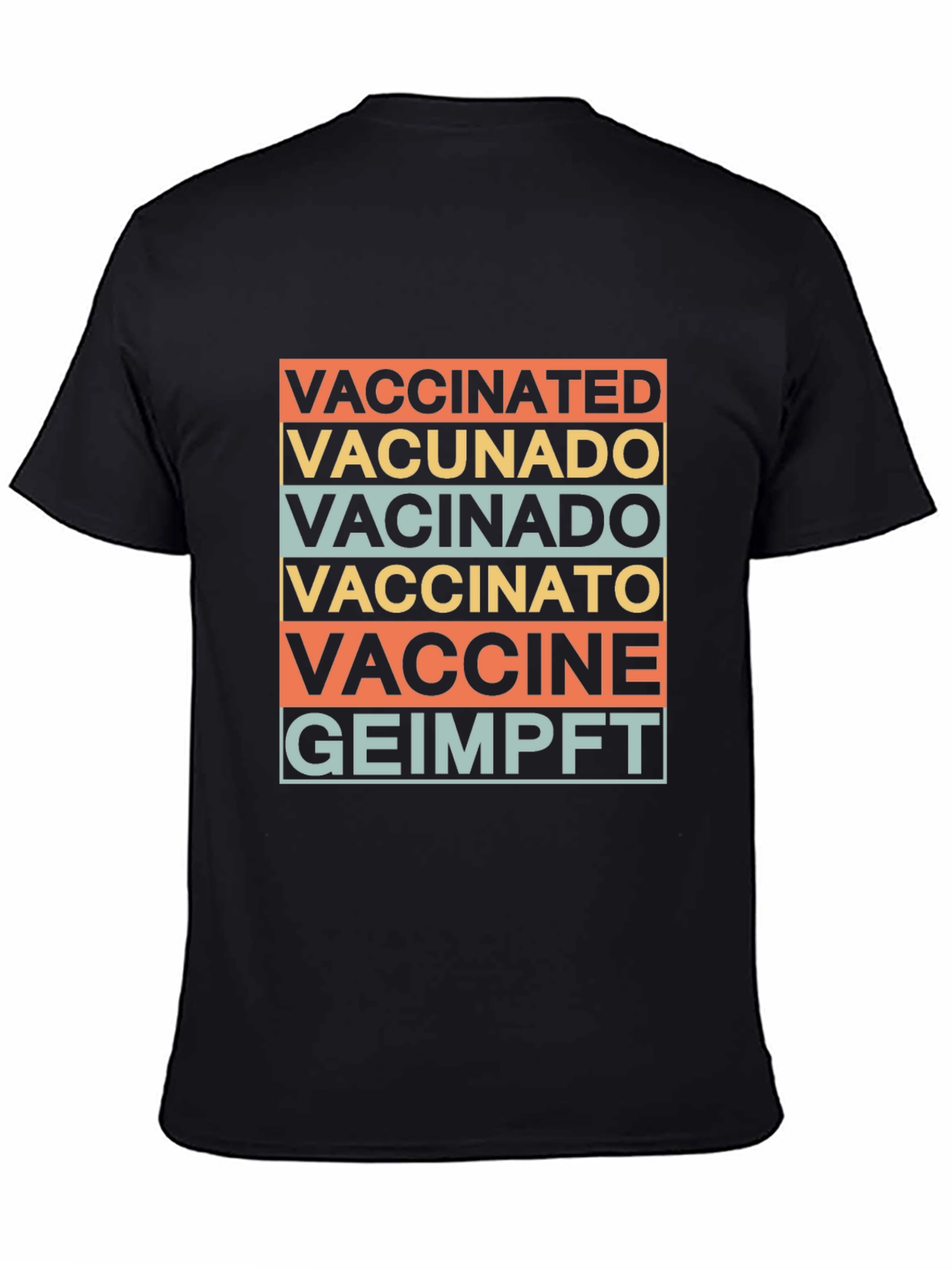 Vaccinated Languages Graphic T-Shirt - Stylish Comfort