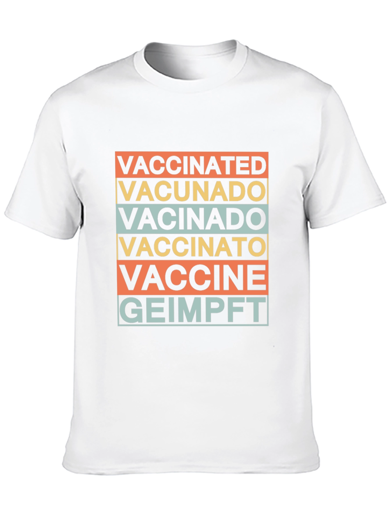 Vaccinated Languages Graphic T-Shirt - Stylish Comfort