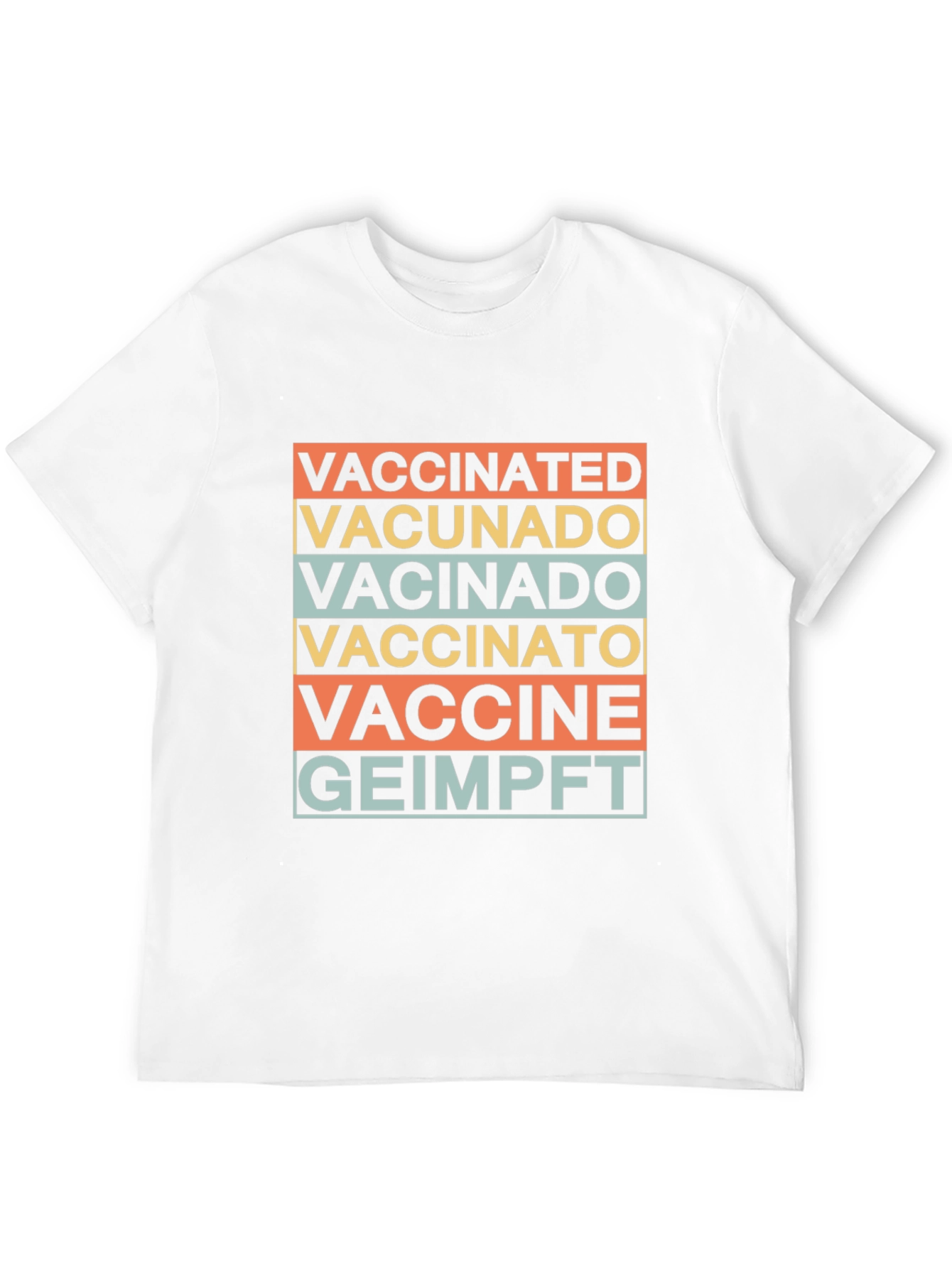 Vaccinated Languages Graphic T-Shirt - Stylish Comfort