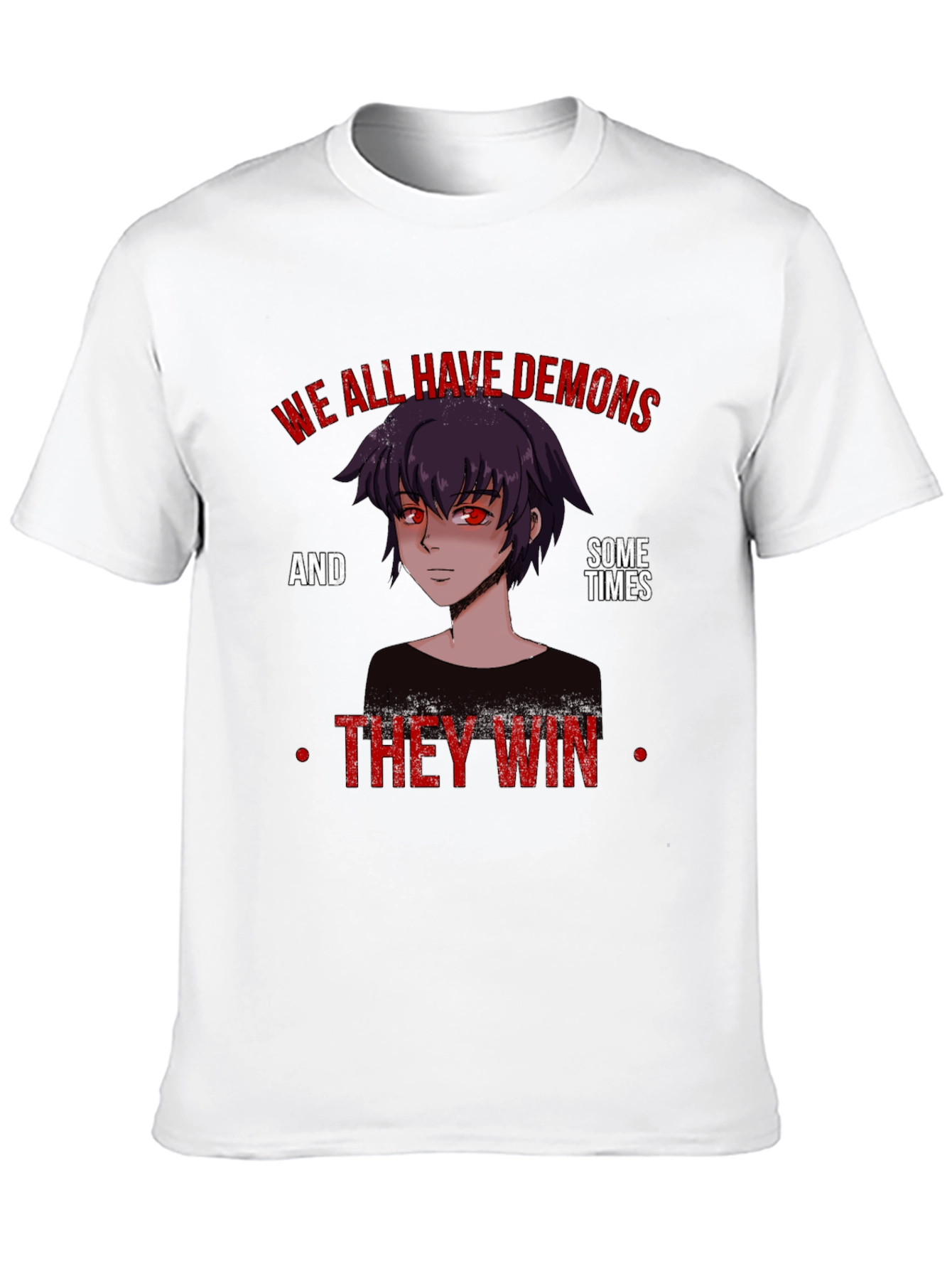 Demons Graphic T-Shirt - Edgy Anime Inspired Tee