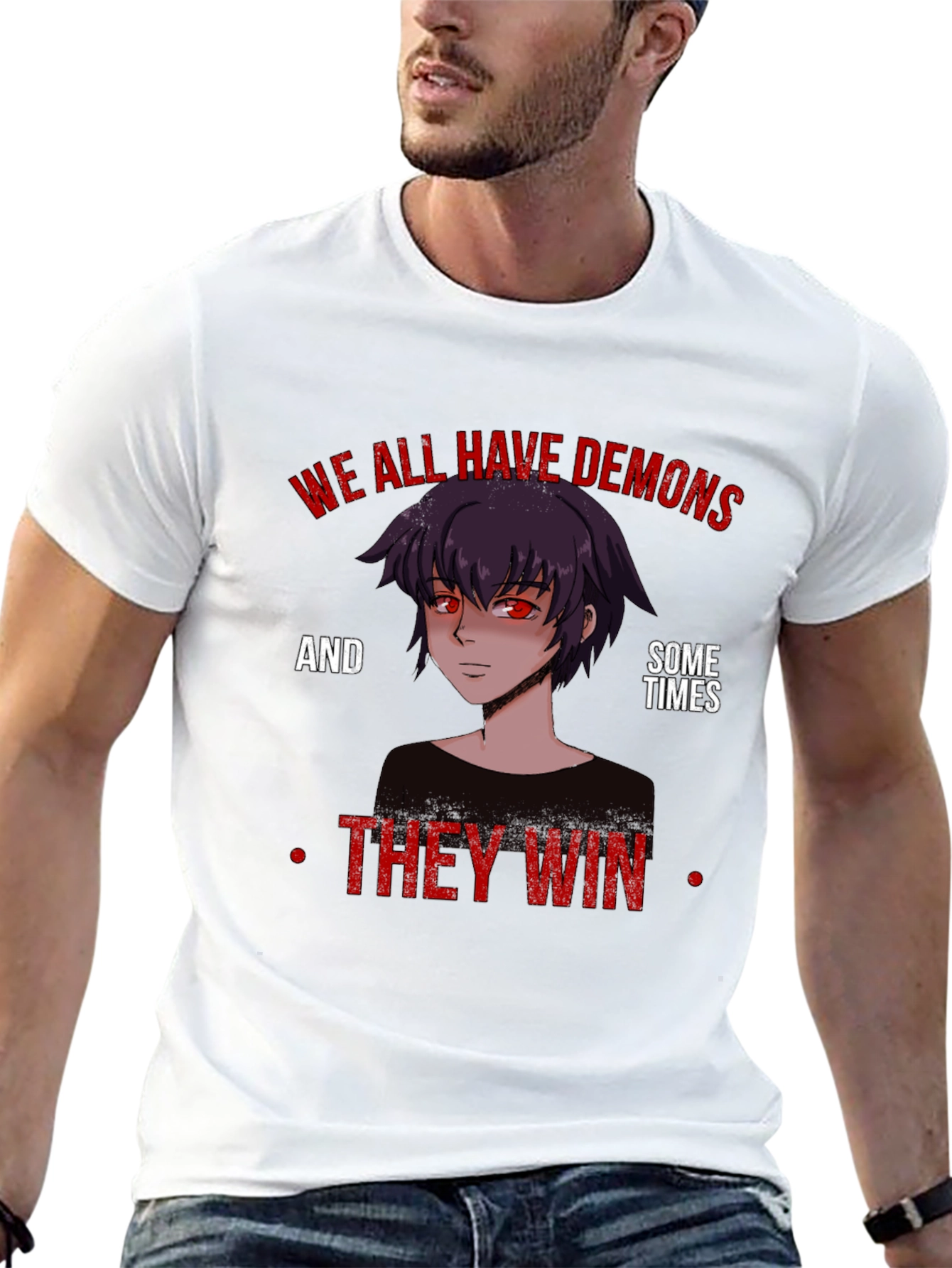 Demons Graphic T-Shirt - Edgy Anime Inspired Tee