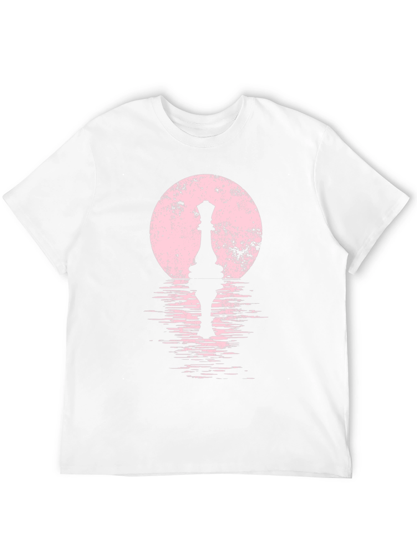 Queen Chess Piece T-Shirt: Artistic Moonlit Design
