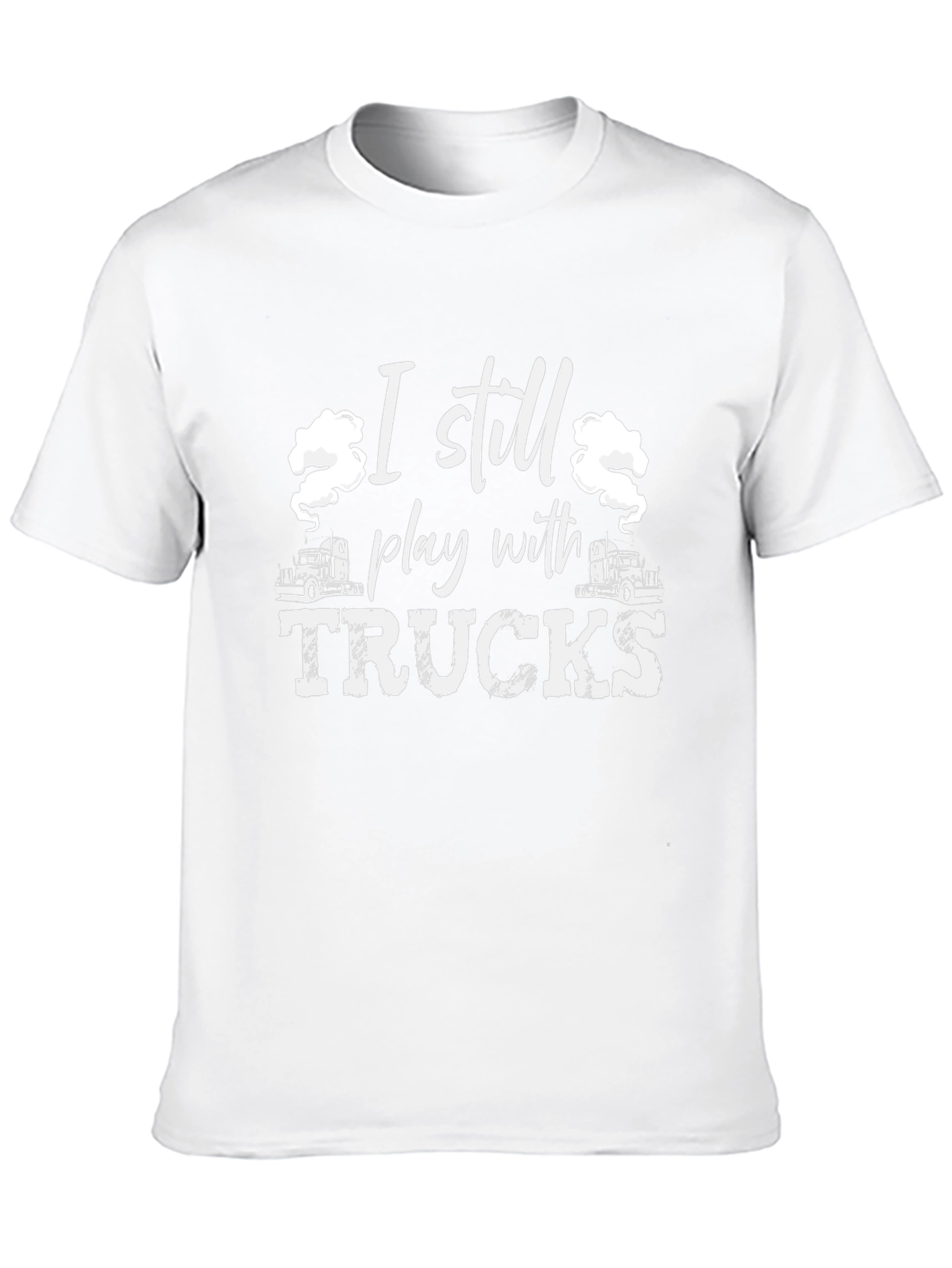 I Still Play With Trucks Black T-Shirt