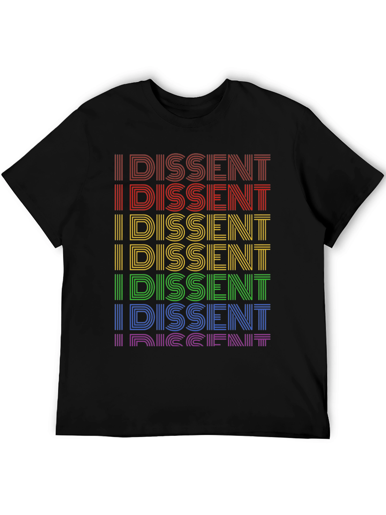 I Dissent Rainbow Graphic Tee