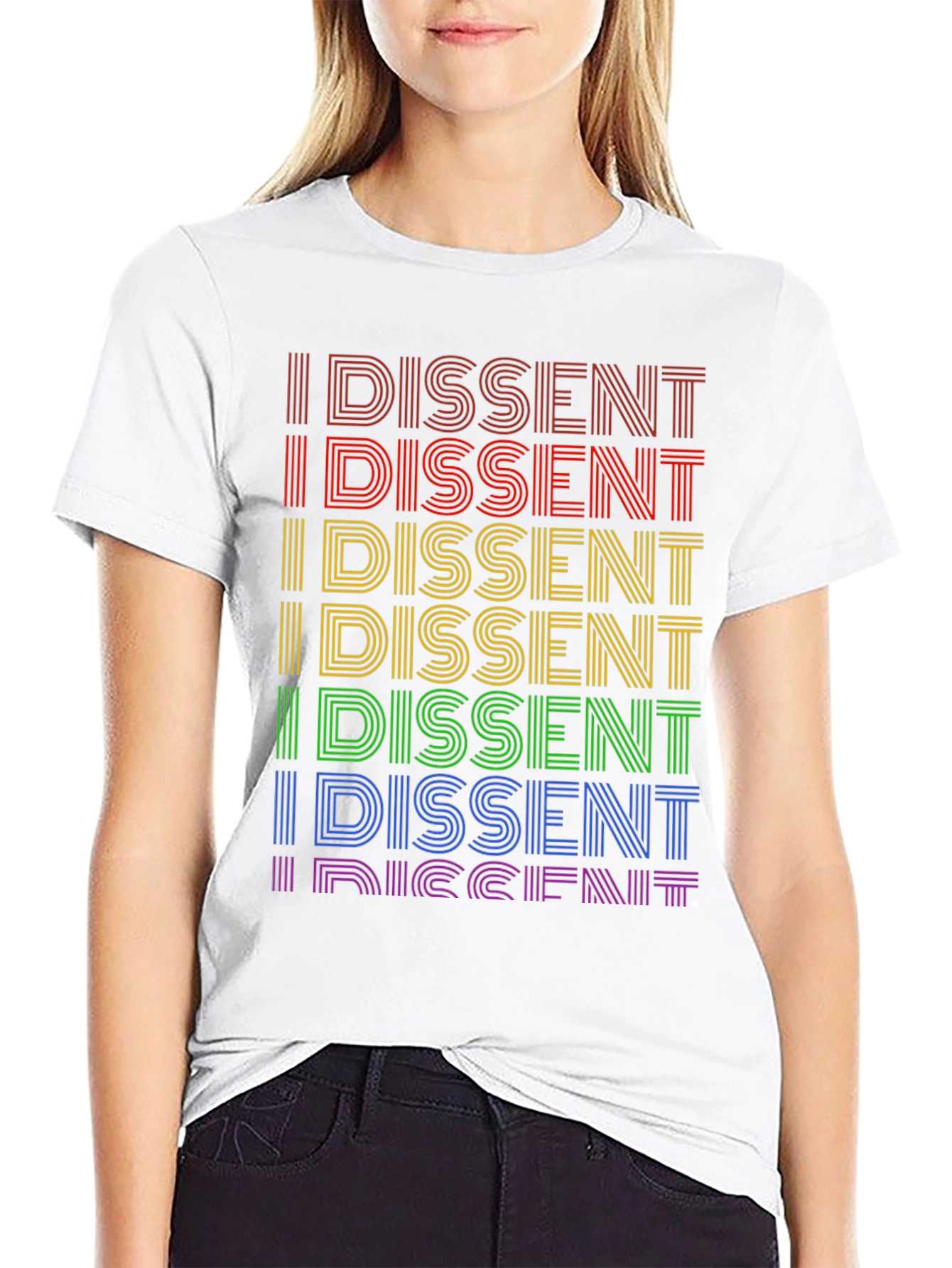 I Dissent Rainbow Graphic Tee