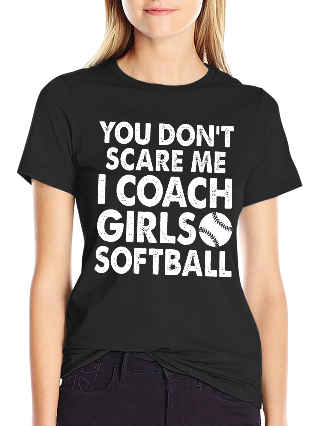 Coach Girls Softball Graphic Tee