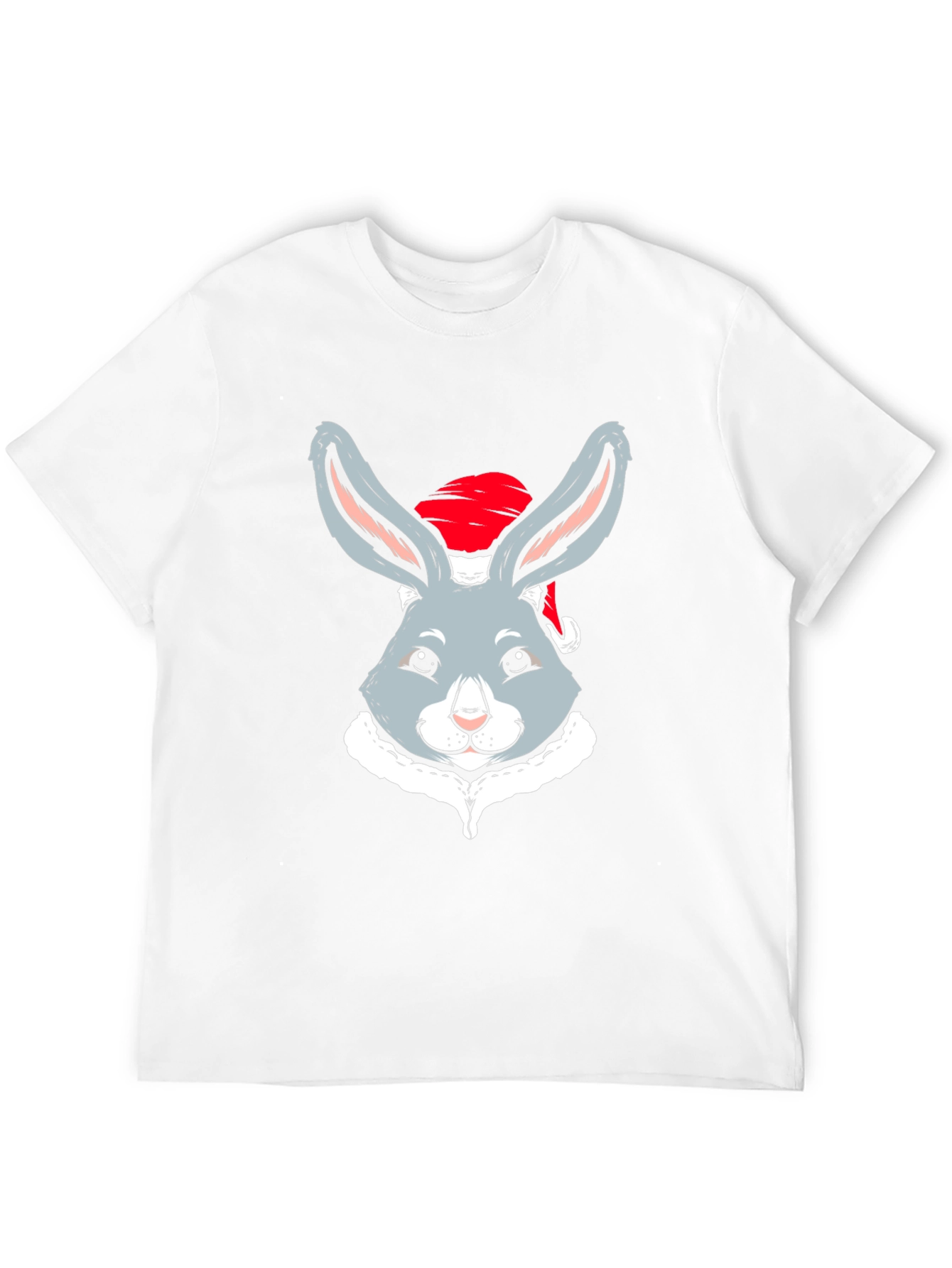 Festive Rabbit Tee: Cute Holiday Style